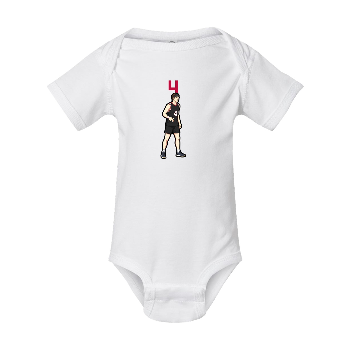Baby Onesie — Number Top in White