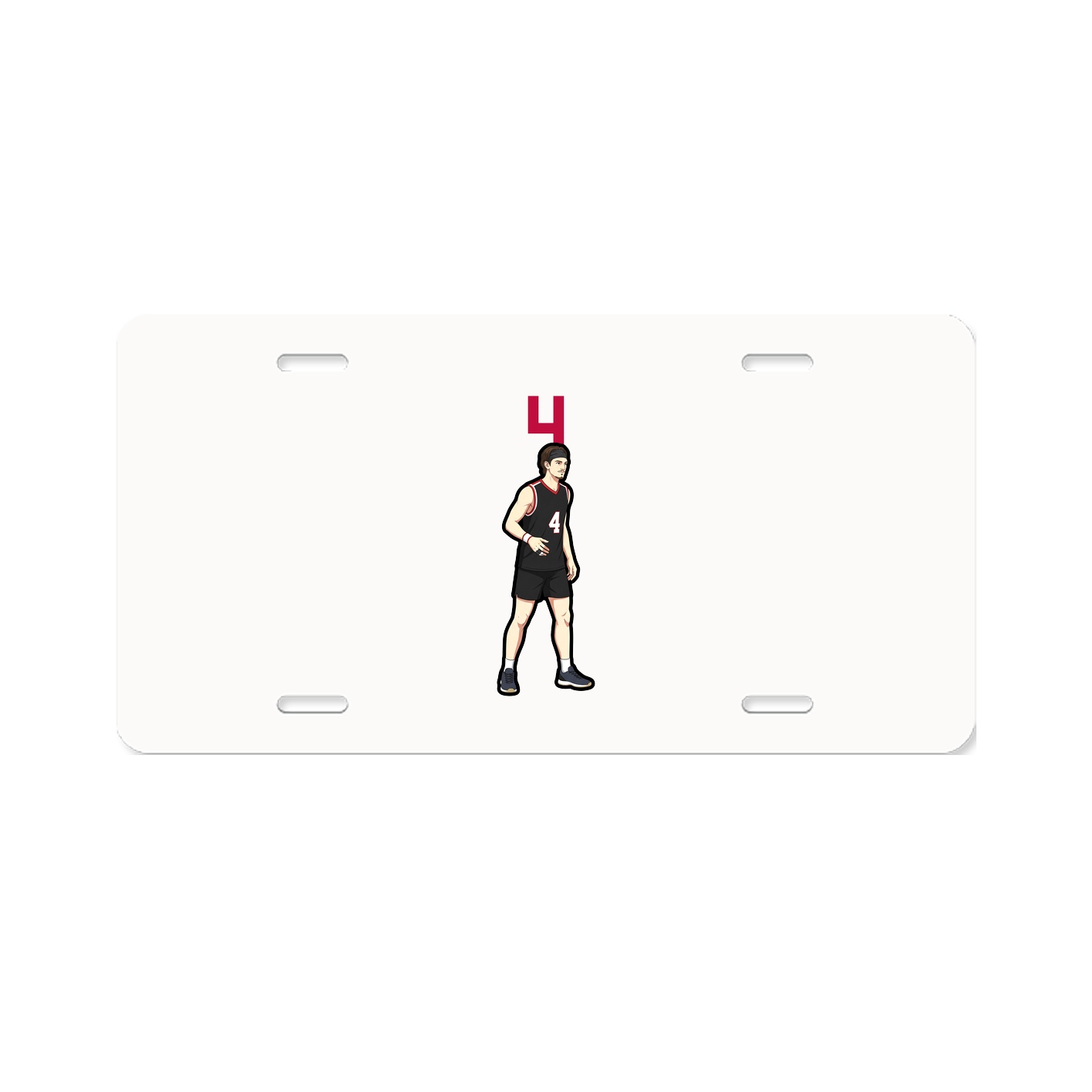 License Plate — Number Top in Classic