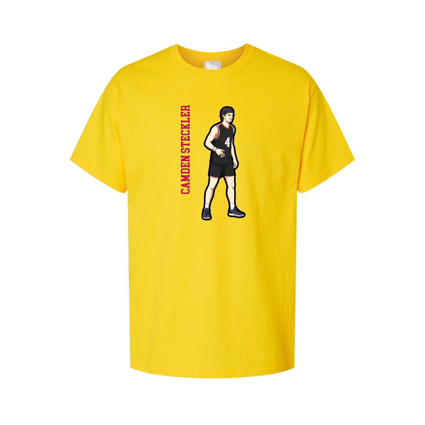 Tee — Name Vertical in Gold