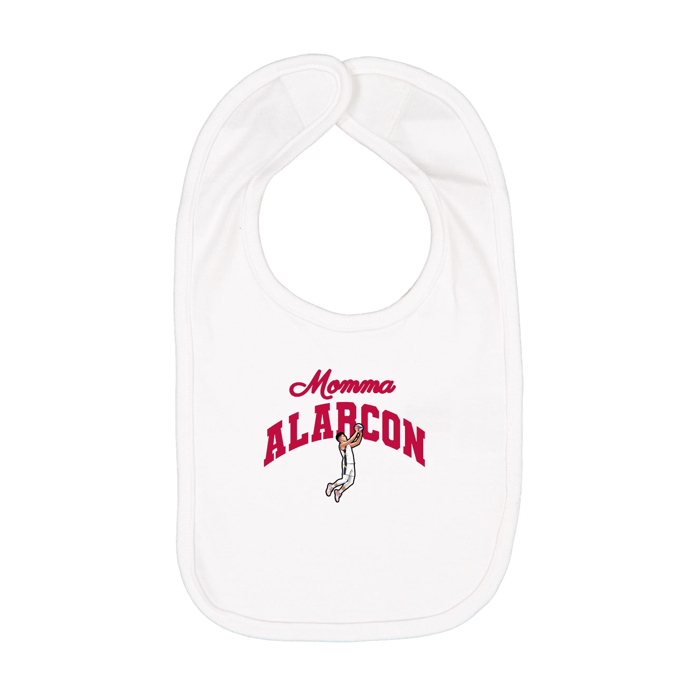 Infant Bib — Mothers Day Arch in White