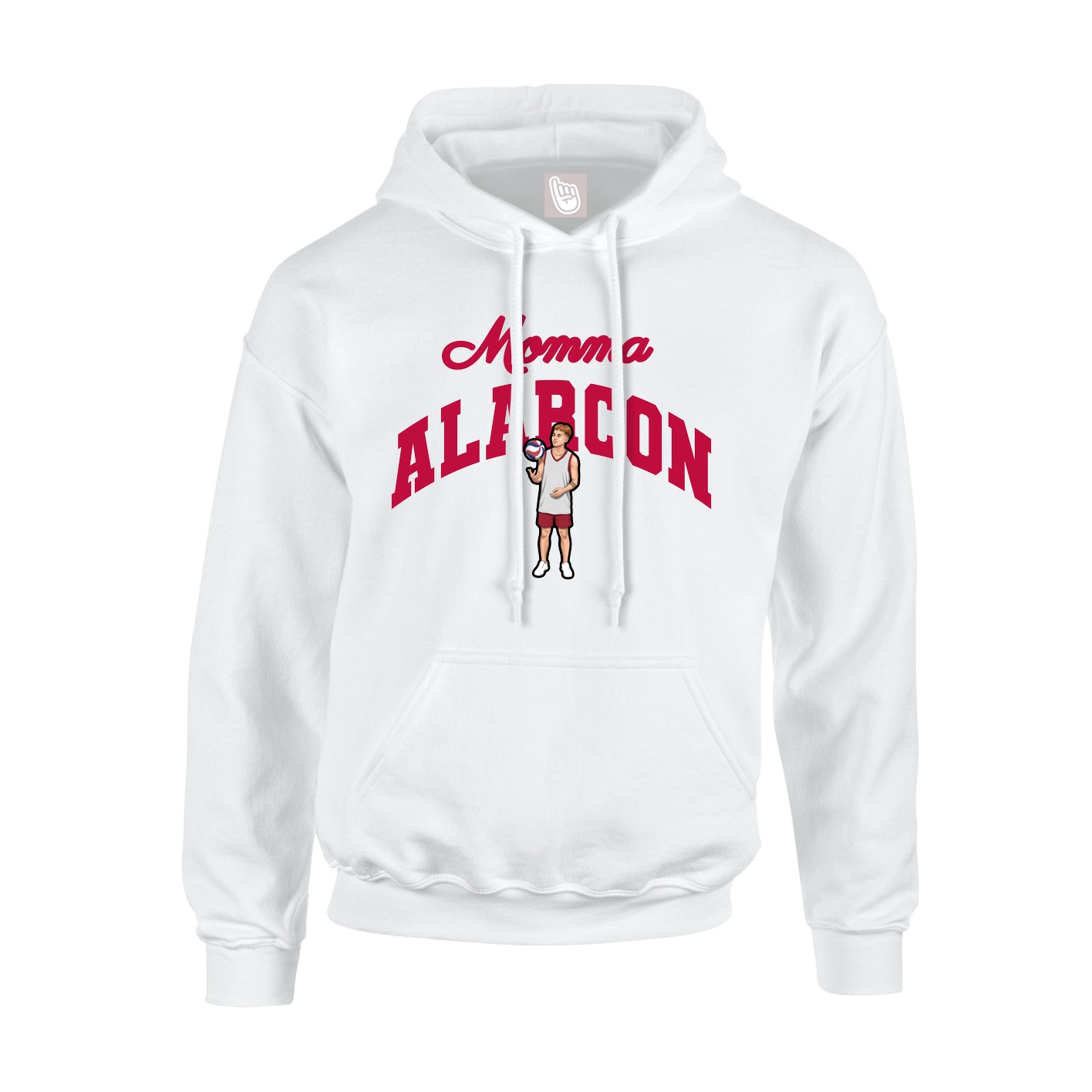 Youth Hoodie — Mothers Day Arch in White