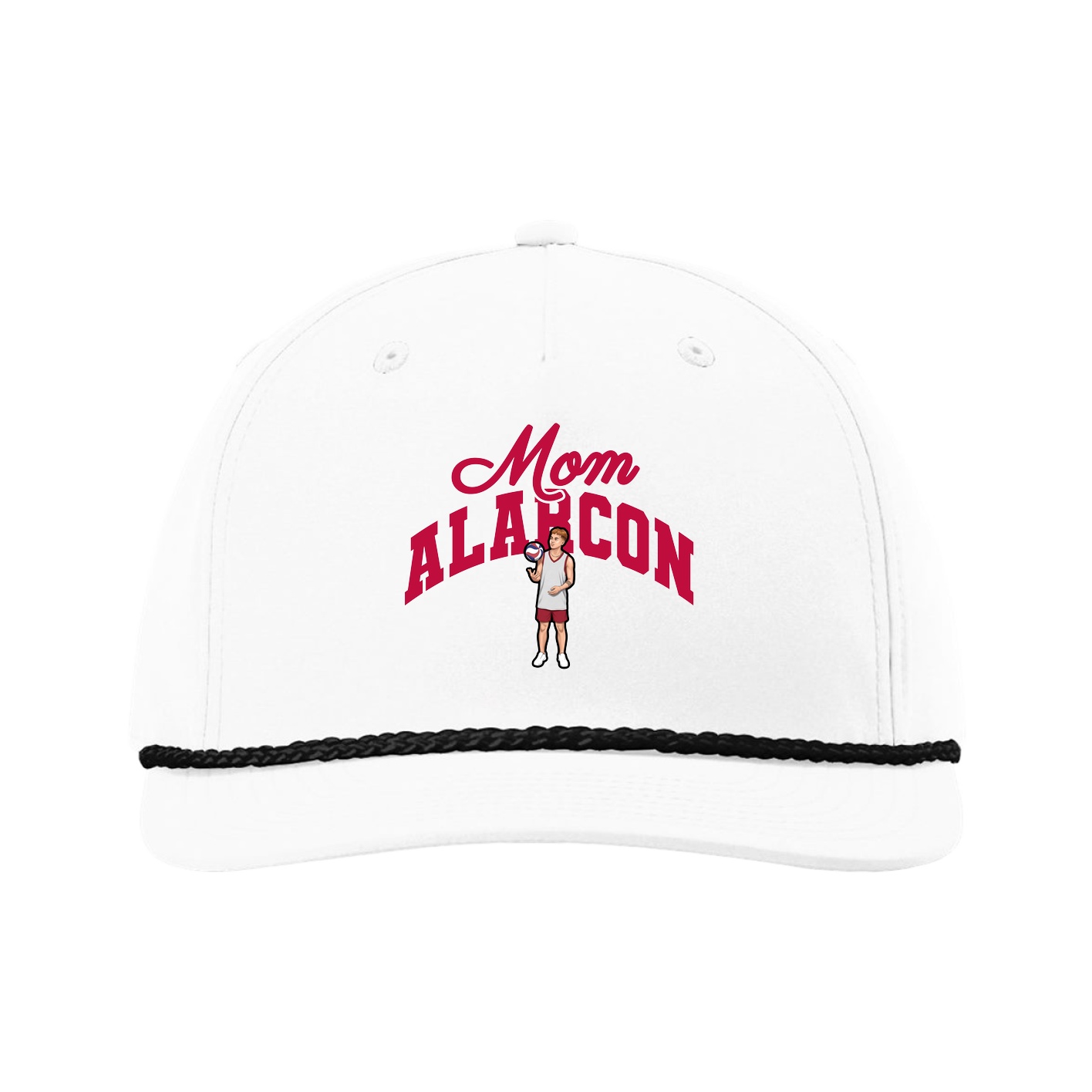 Five-Panel Classic Rope Cap — Mothers Day Arch in White