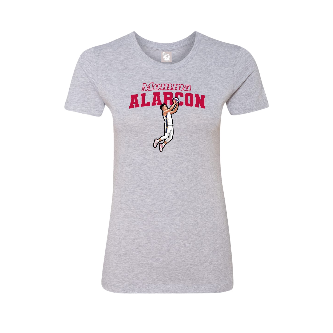 Womens Tee — Mothers Day Block in Grey