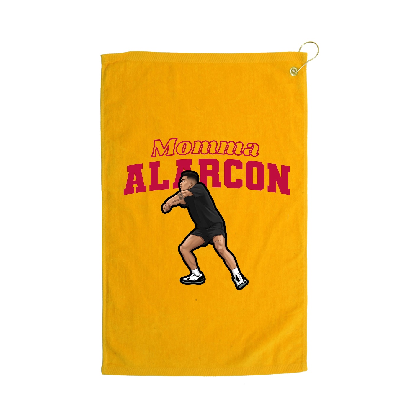 Golf Towel — Mothers Day Block in Gold