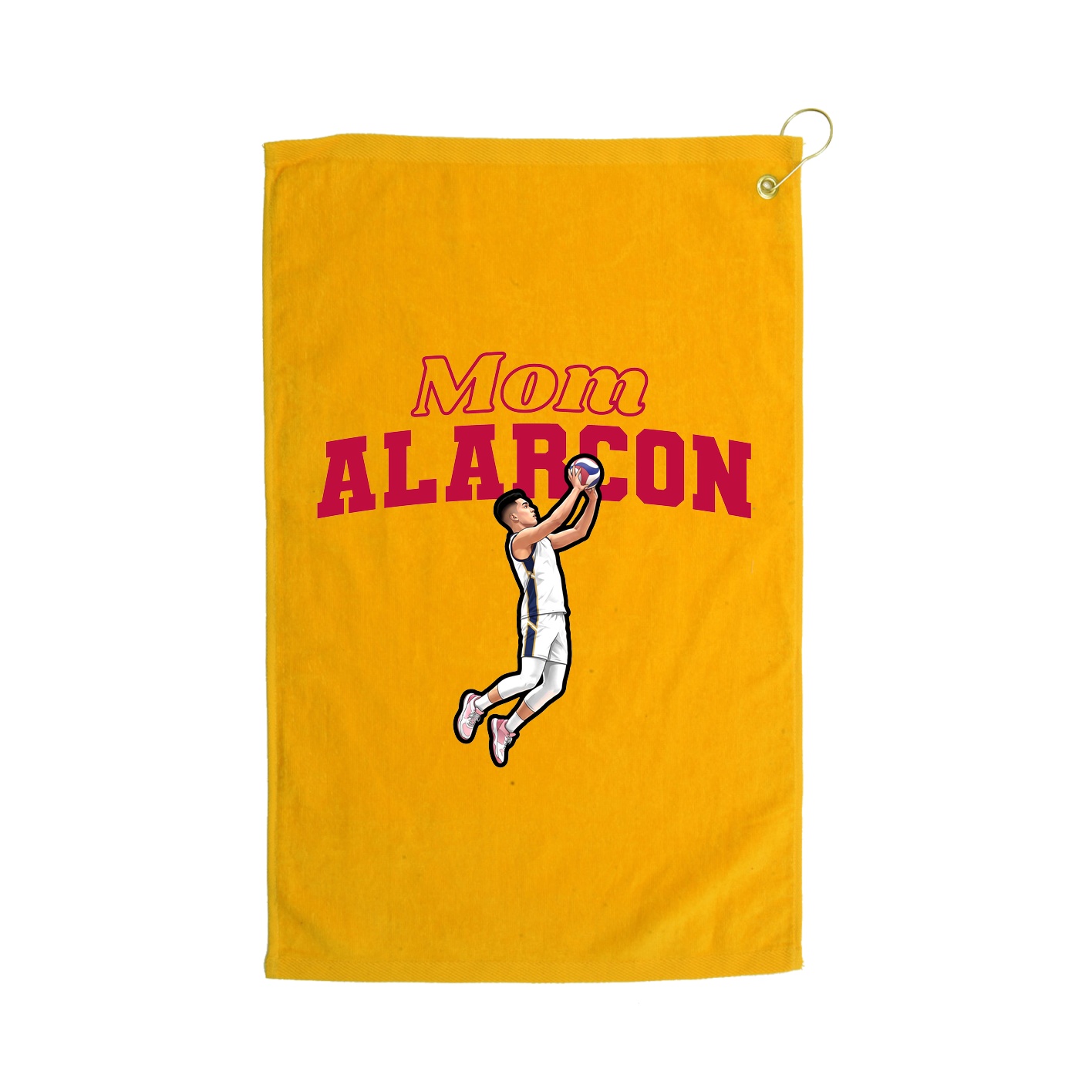 Golf Towel — Mothers Day Block in Gold