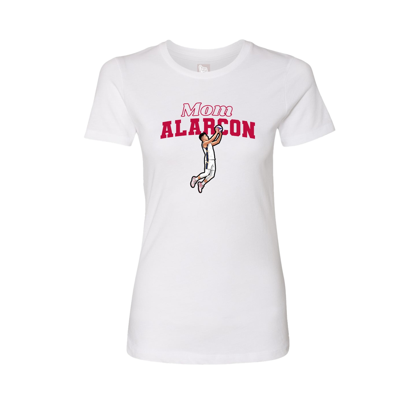 Womens Tee — Mothers Day Block in White