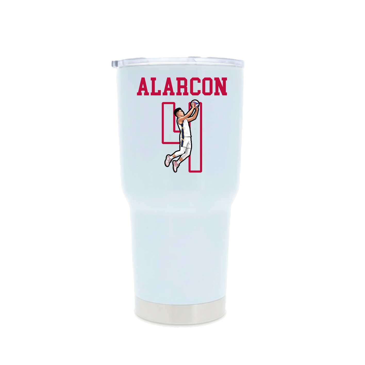30oz Stainless Steel Tumbler — Shirsey in White