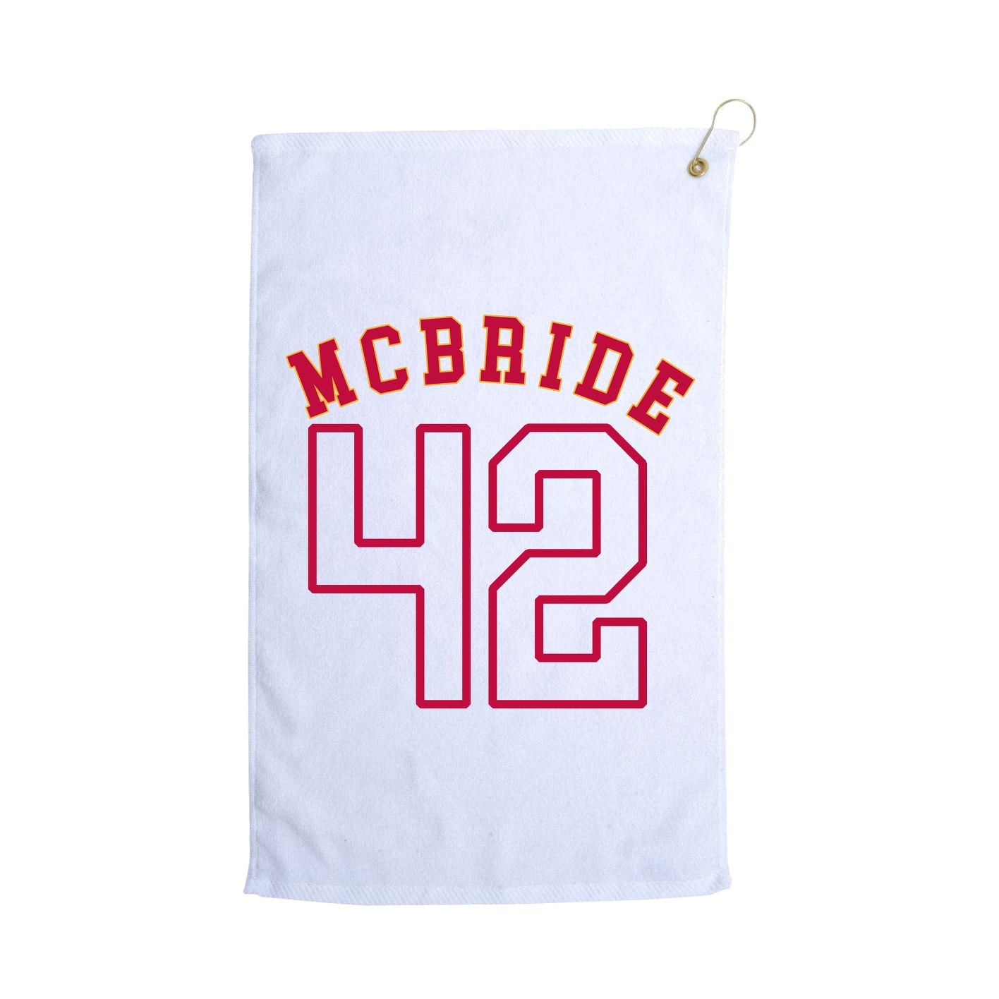 Golf Towel — Shirsey Arch in White