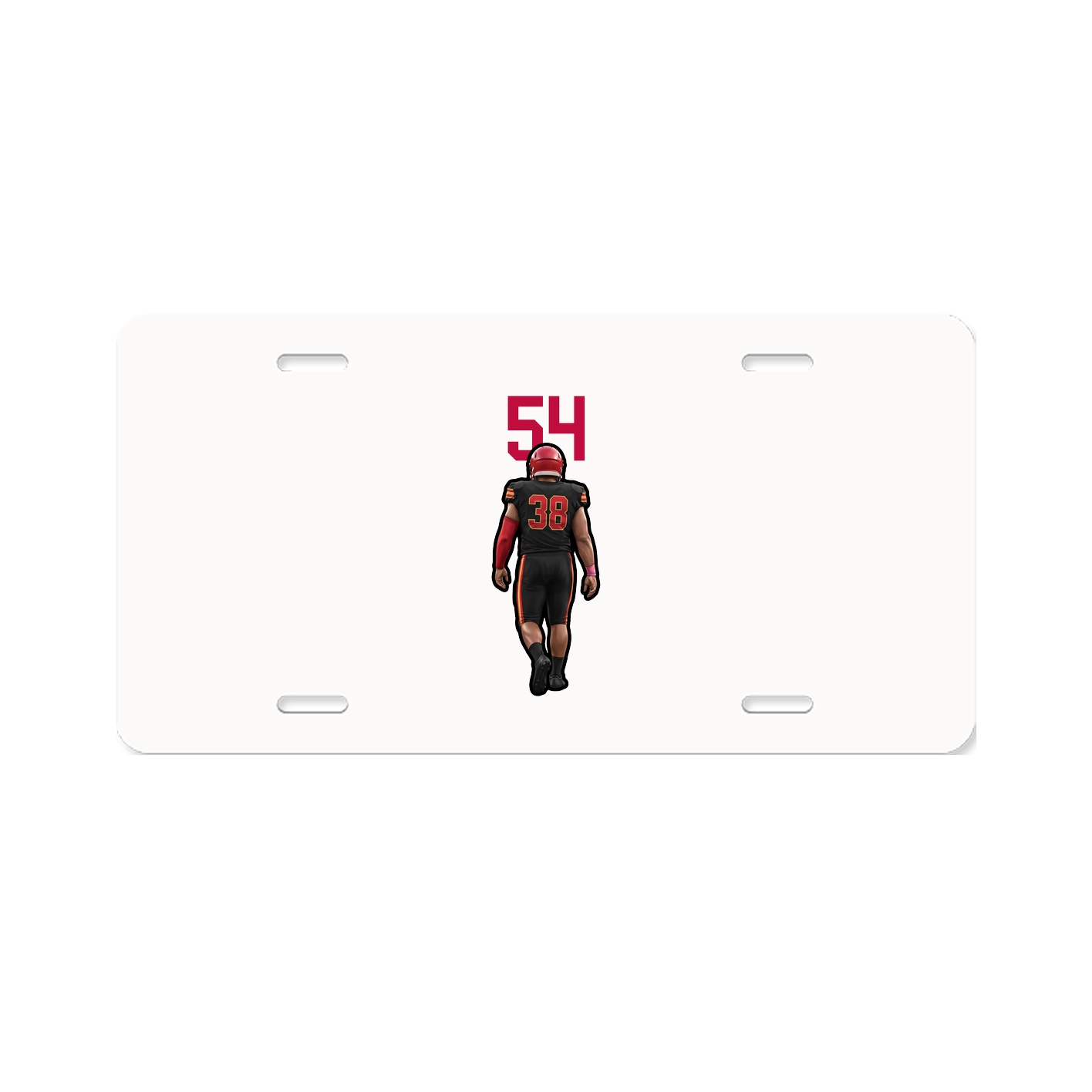 License Plate — Number Top in Classic