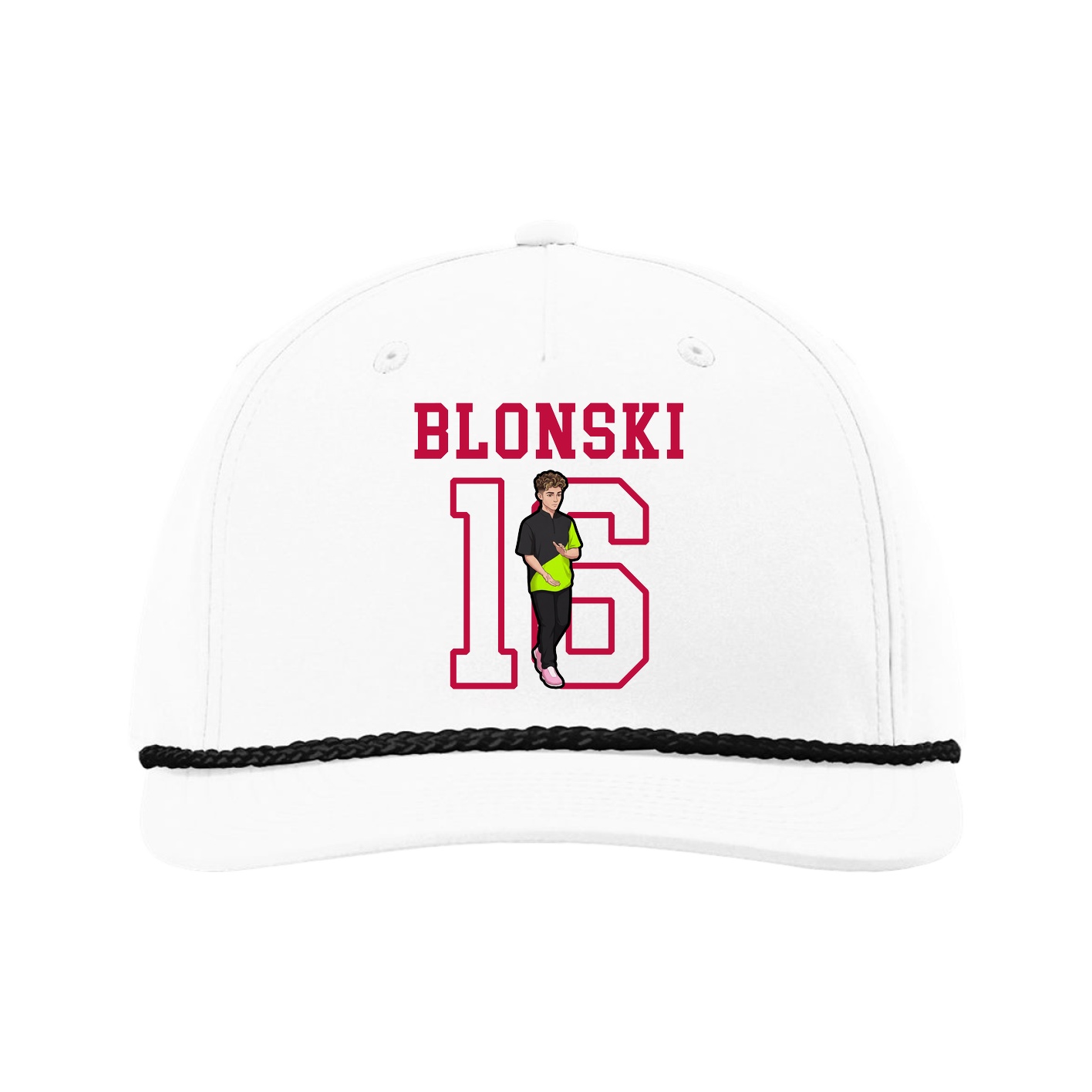 Five-Panel Classic Rope Cap — Shirsey in White