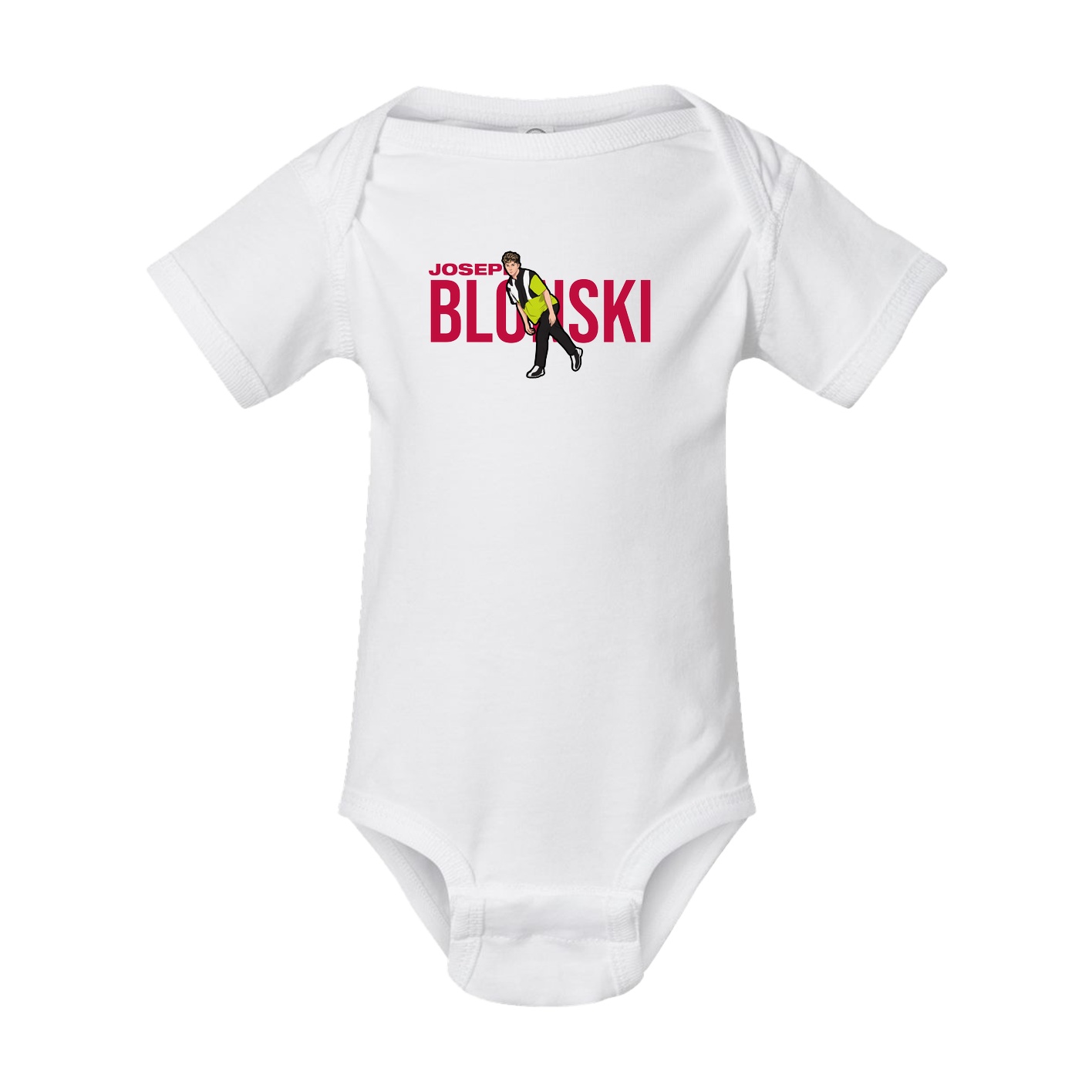 Baby Onesie — Player Name in White