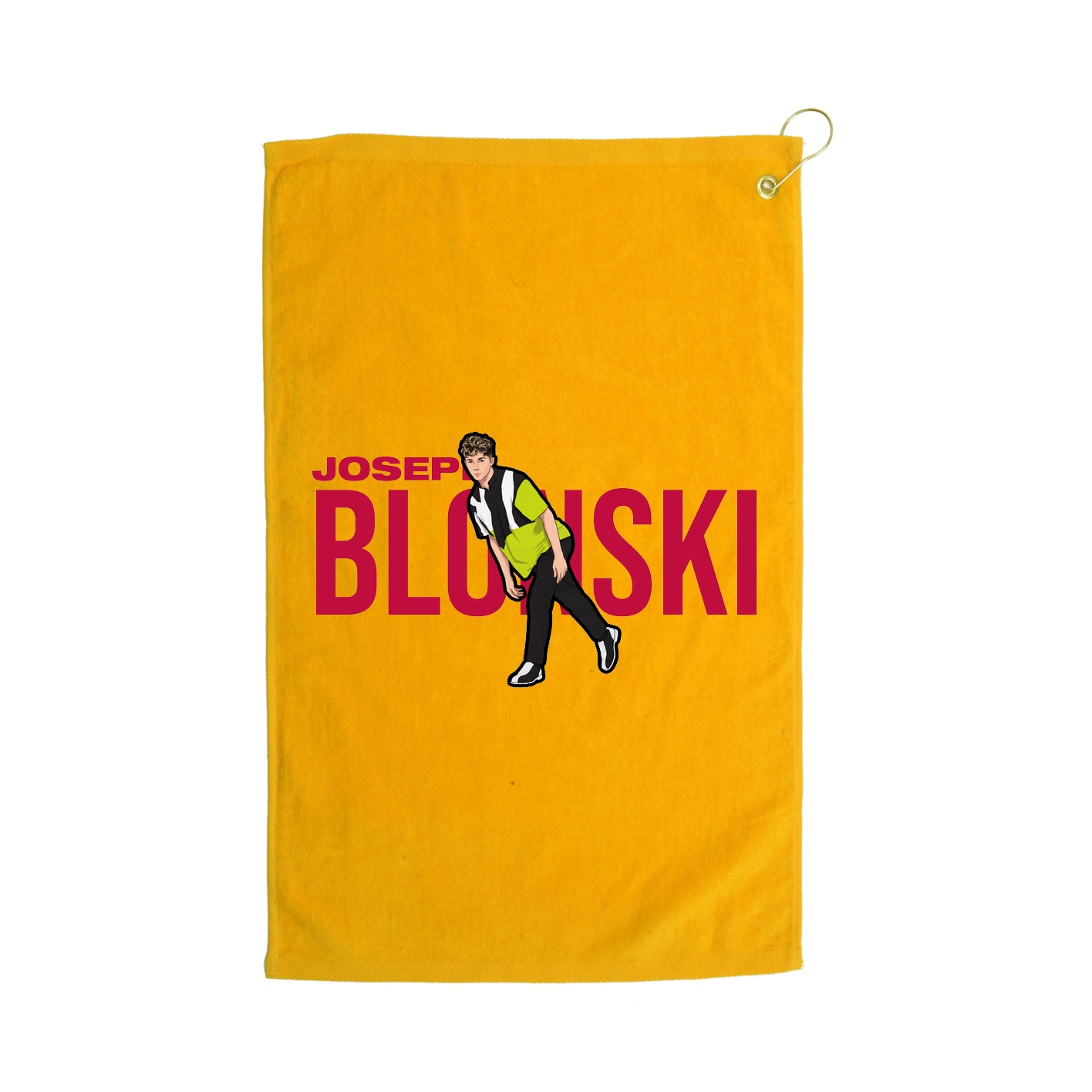 Golf Towel — Player Name in Gold