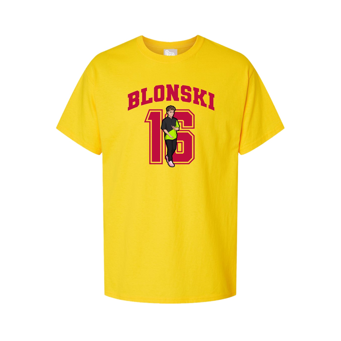 Youth Tee — Number in Gold