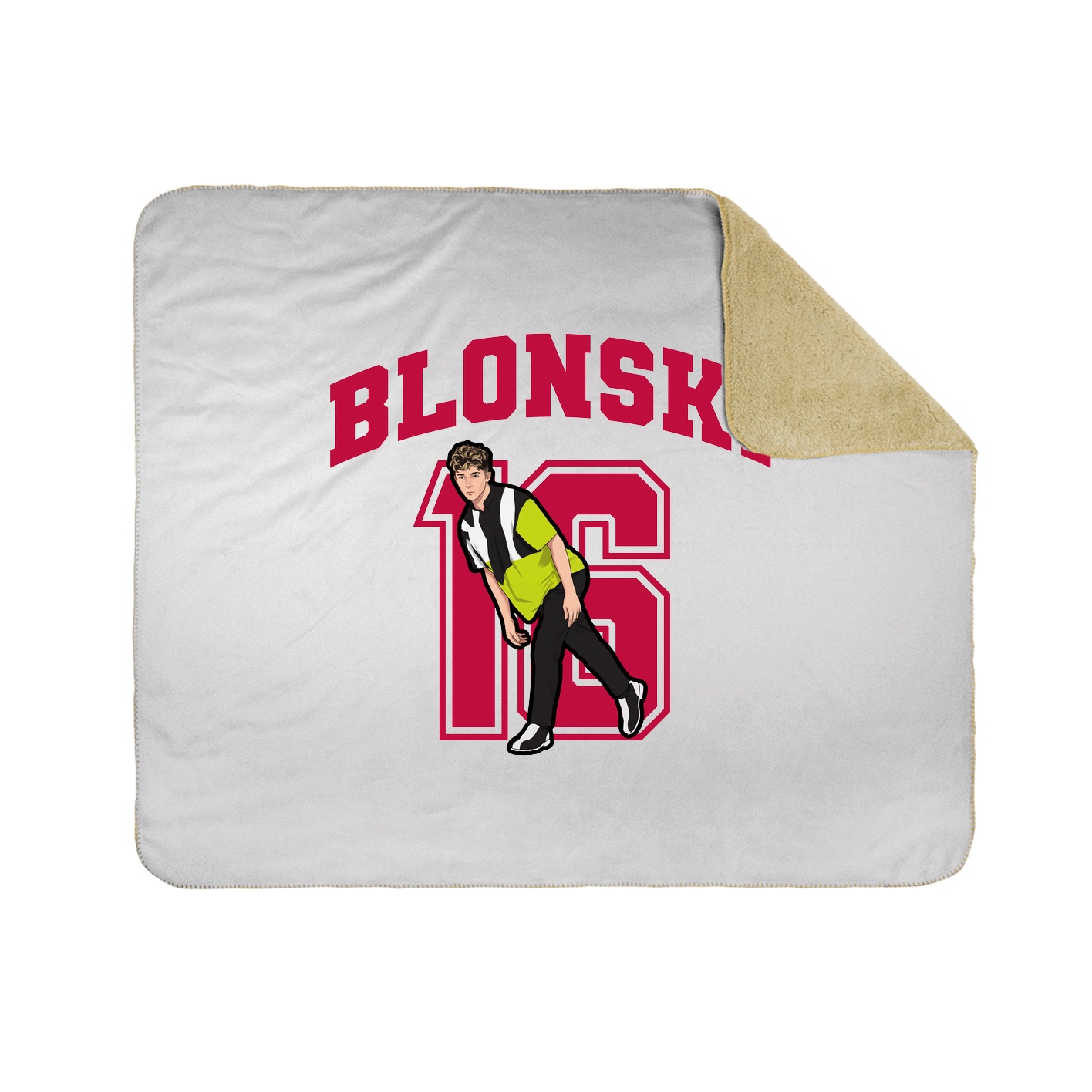 Throw Blanket — Number in White