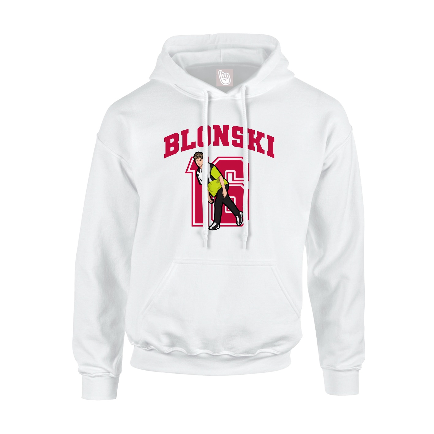 Youth Hoodie — Number in White