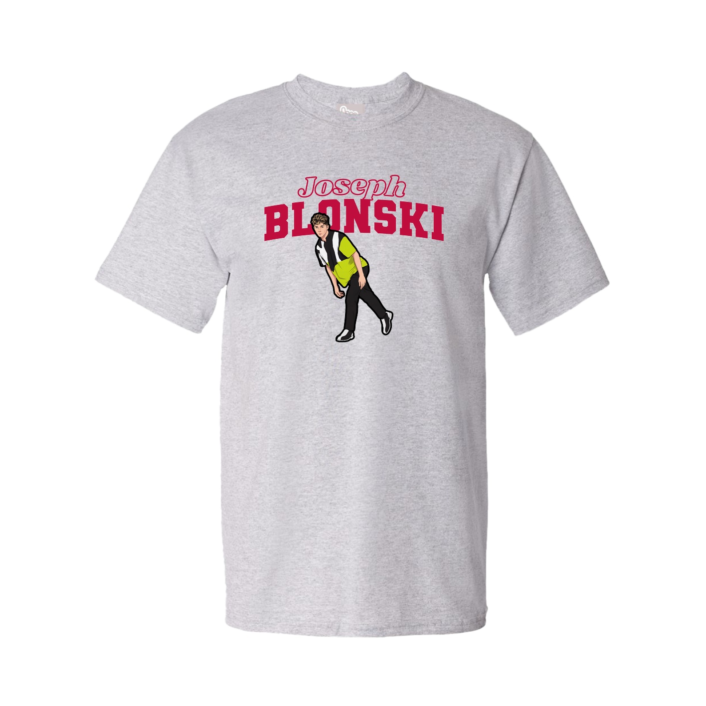Youth Tee — Name Arch in Grey