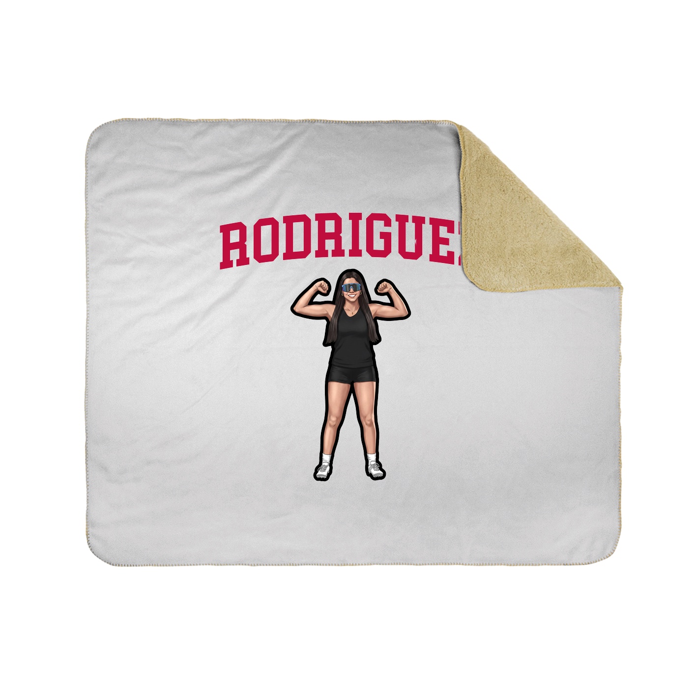 Throw Blanket — Shirsey in White