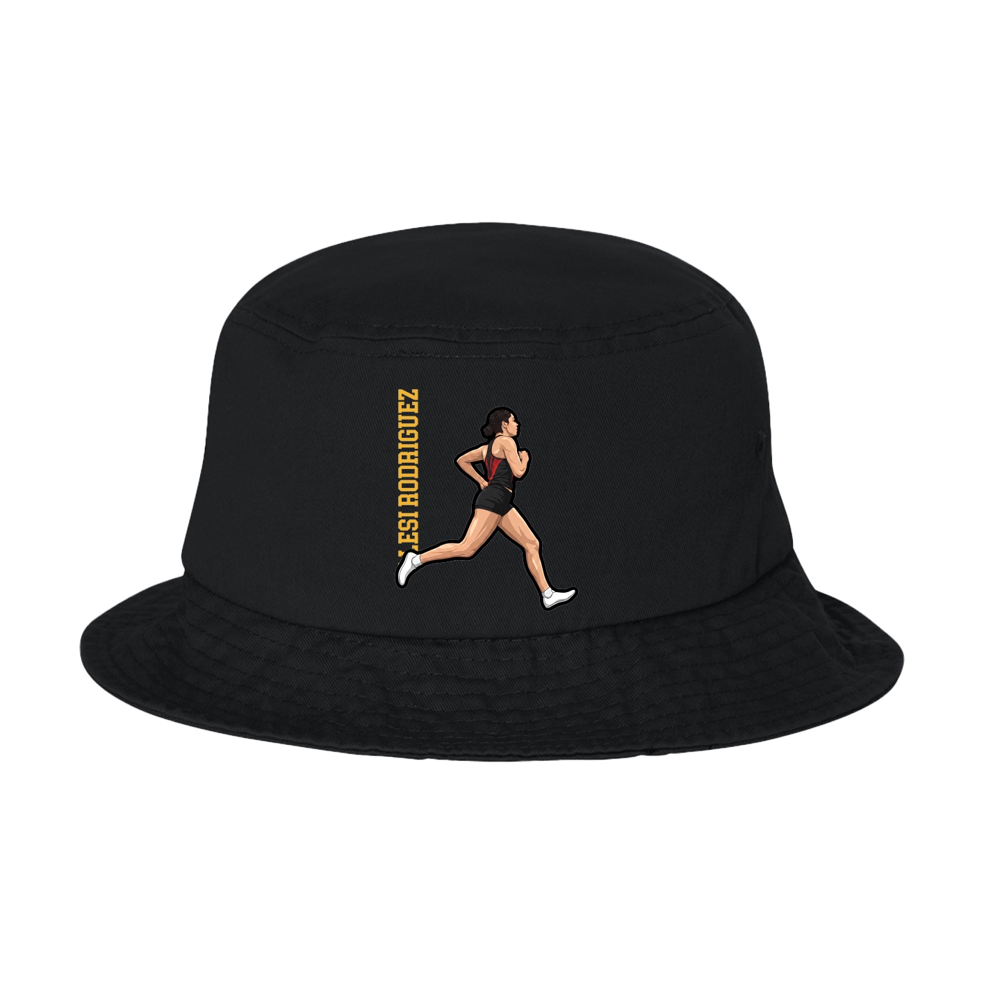 Bucket Cap — Name Vertical in Black