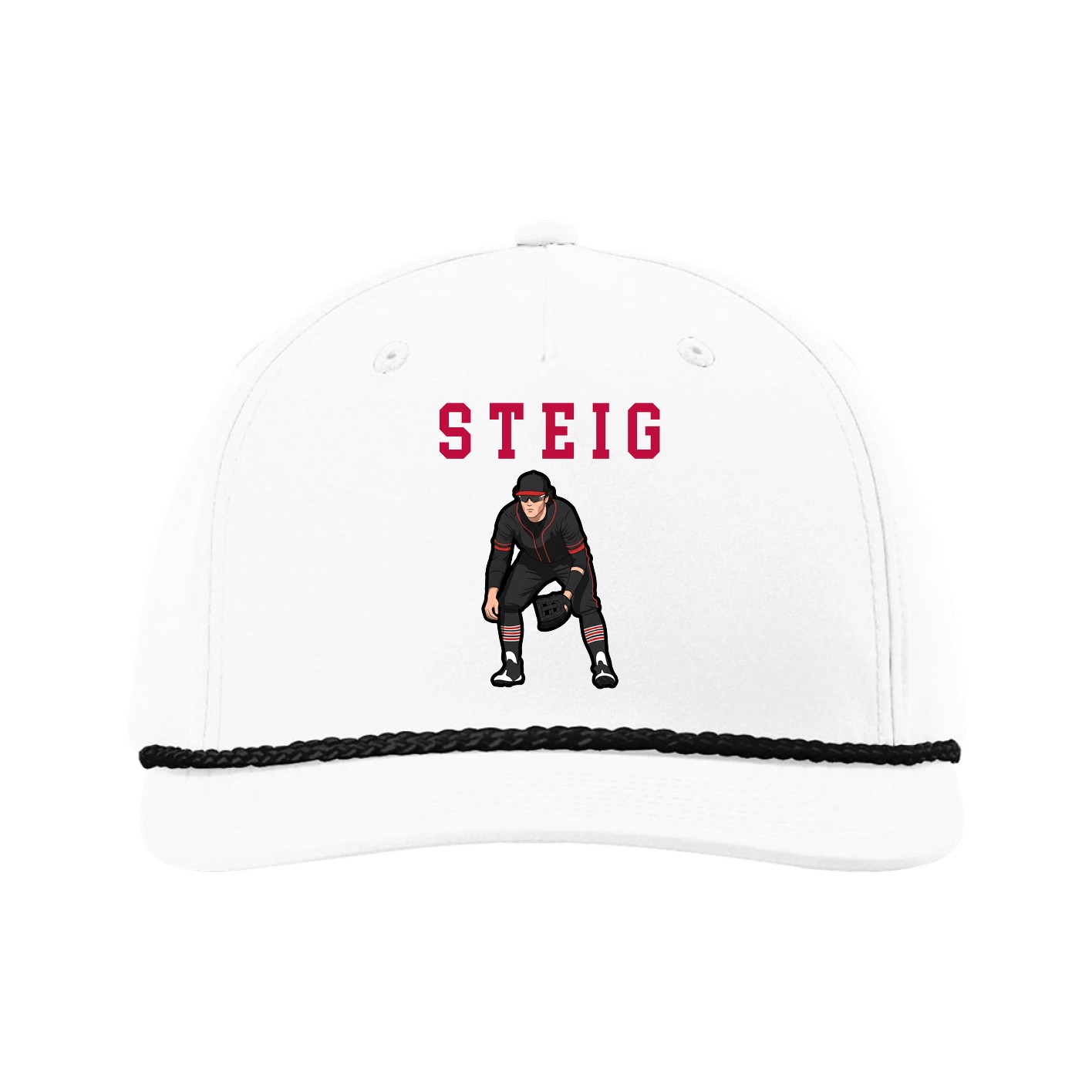 Five-Panel Classic Rope Cap — Shirsey in White