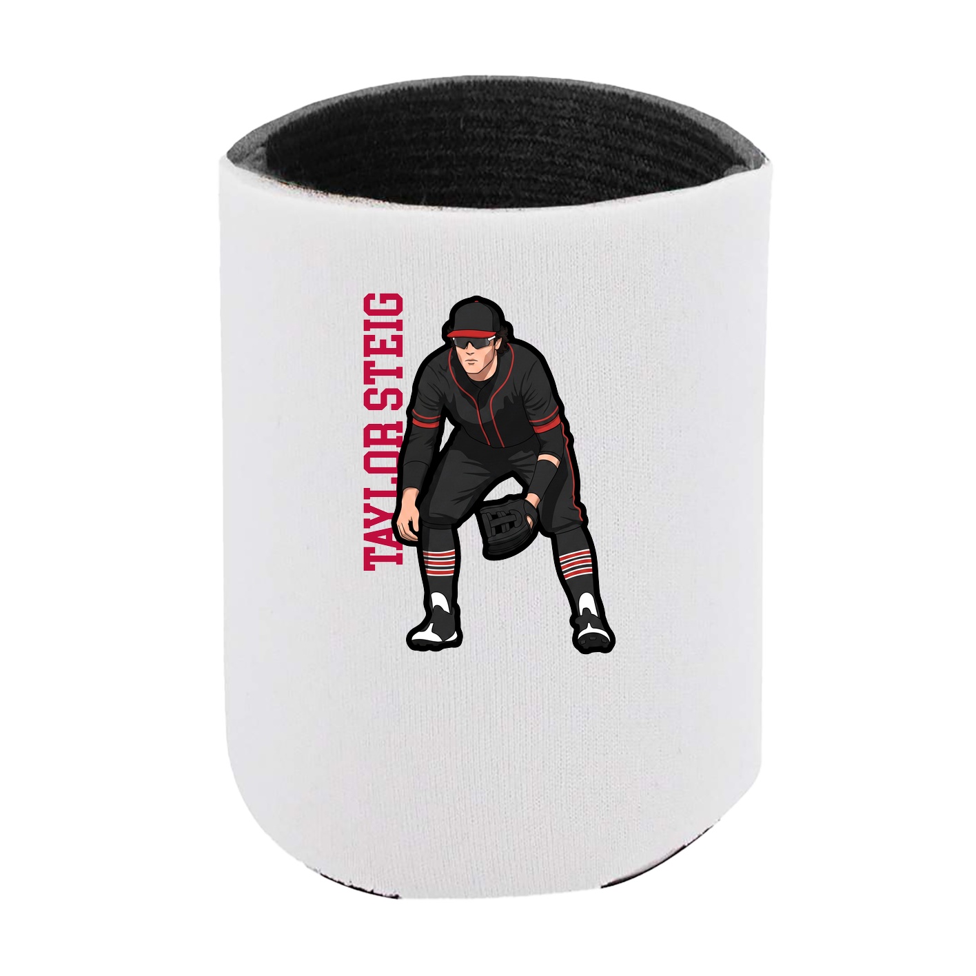Can Holder — Name Vertical in White