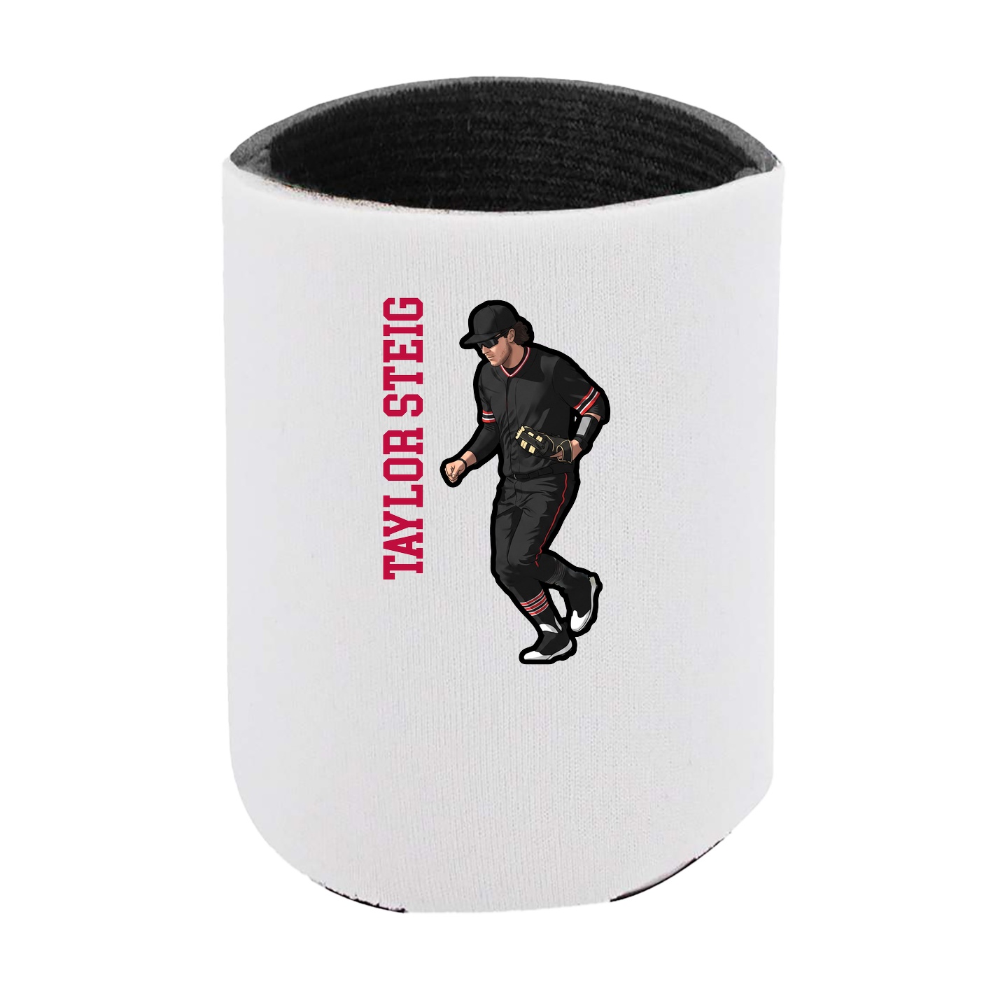 Can Holder — Name Vertical in White