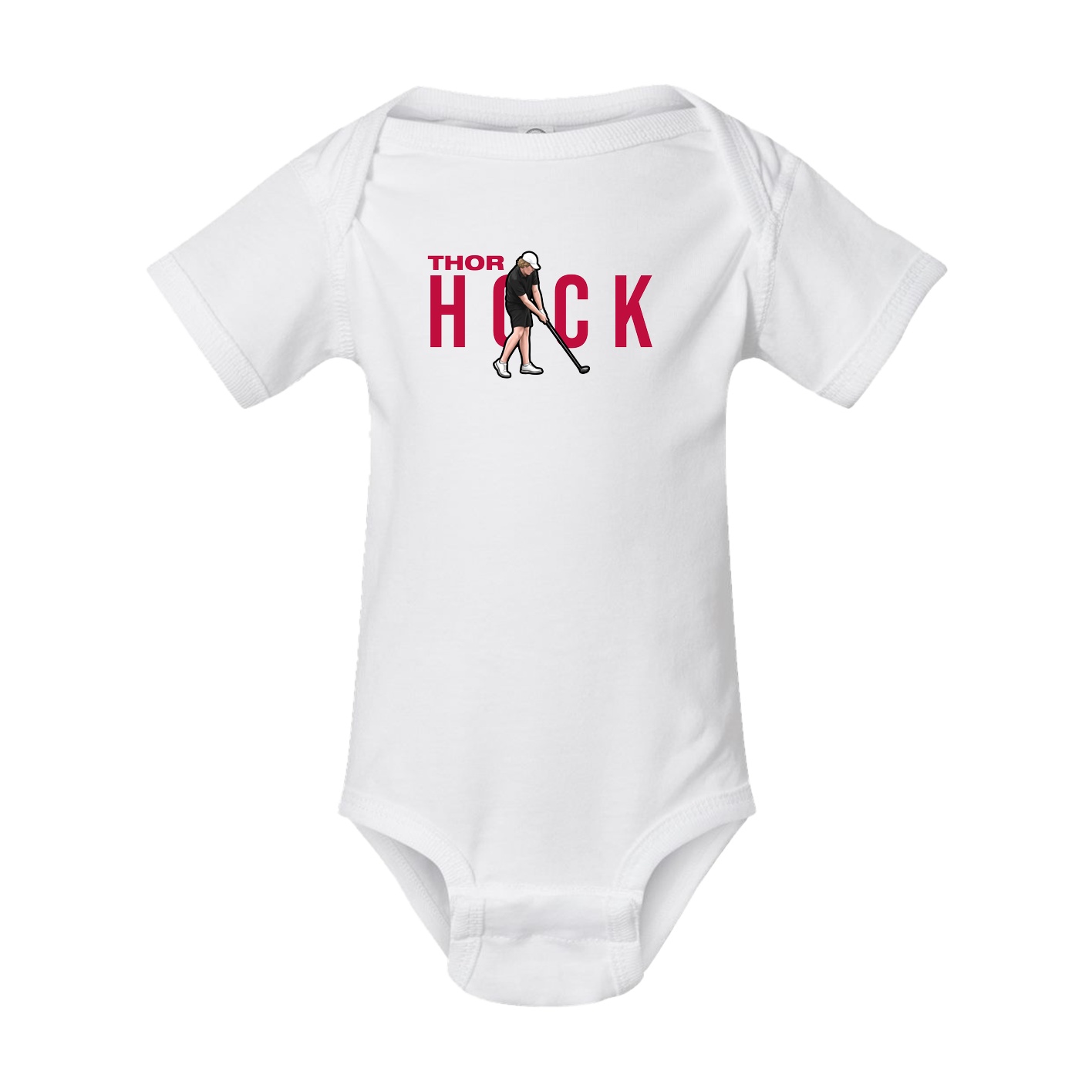 Baby Onesie — Player Name in White