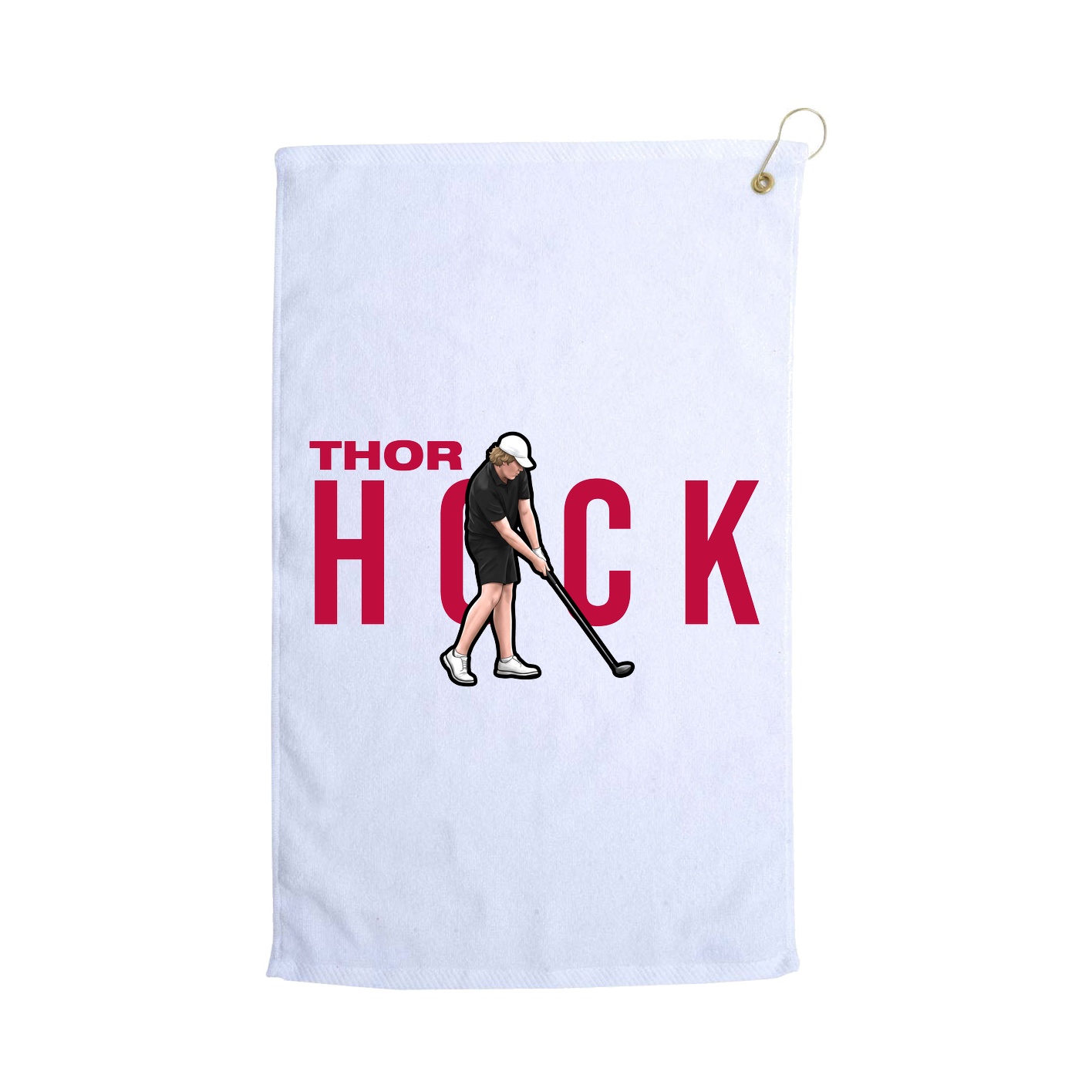 Golf Towel — Player Name in White