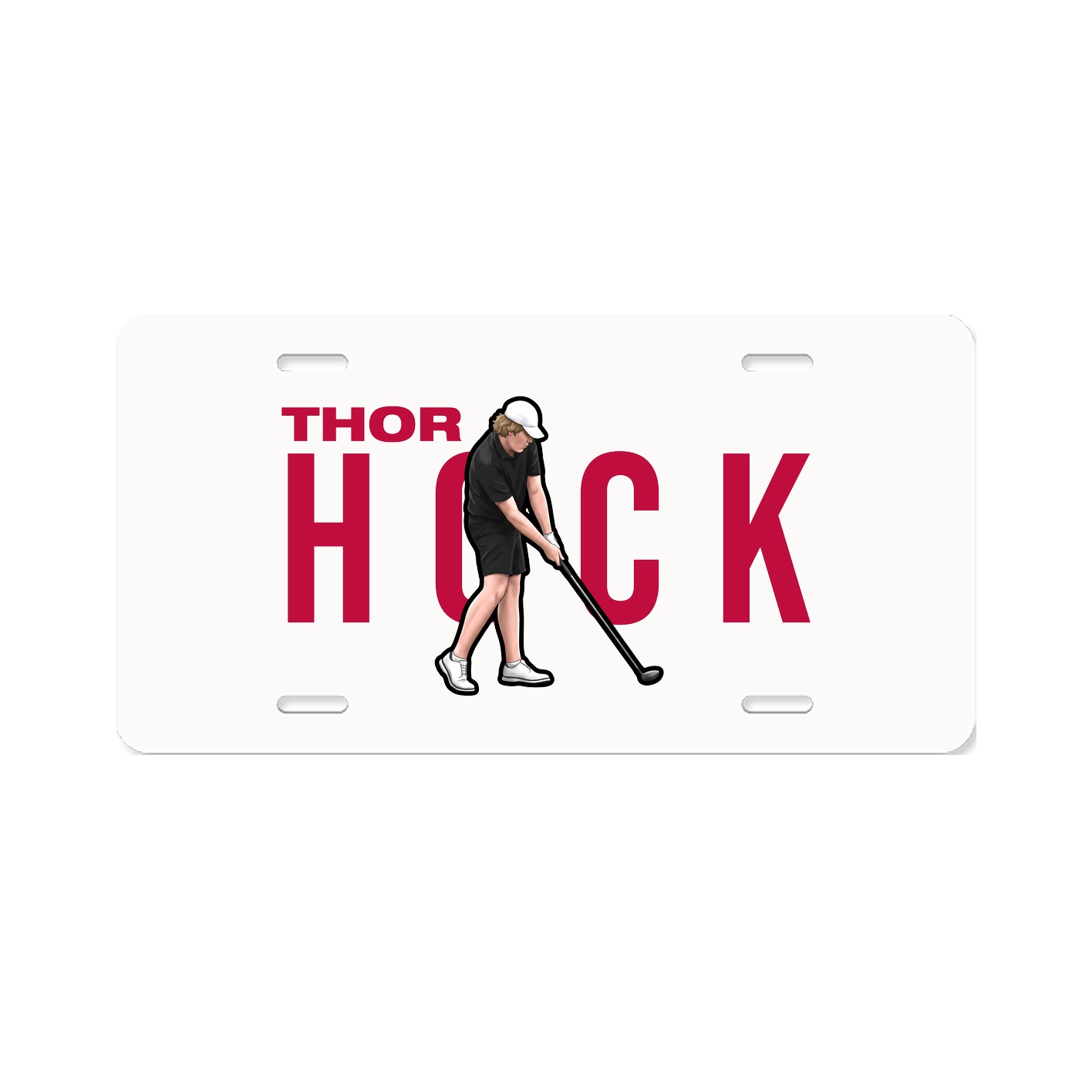 License Plate — Player Name in Classic
