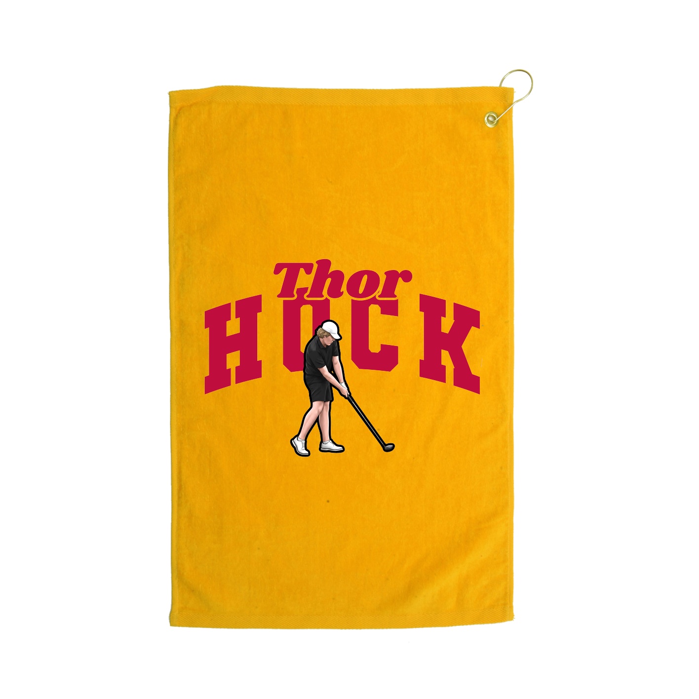 Golf Towel — Signature Arch in Gold