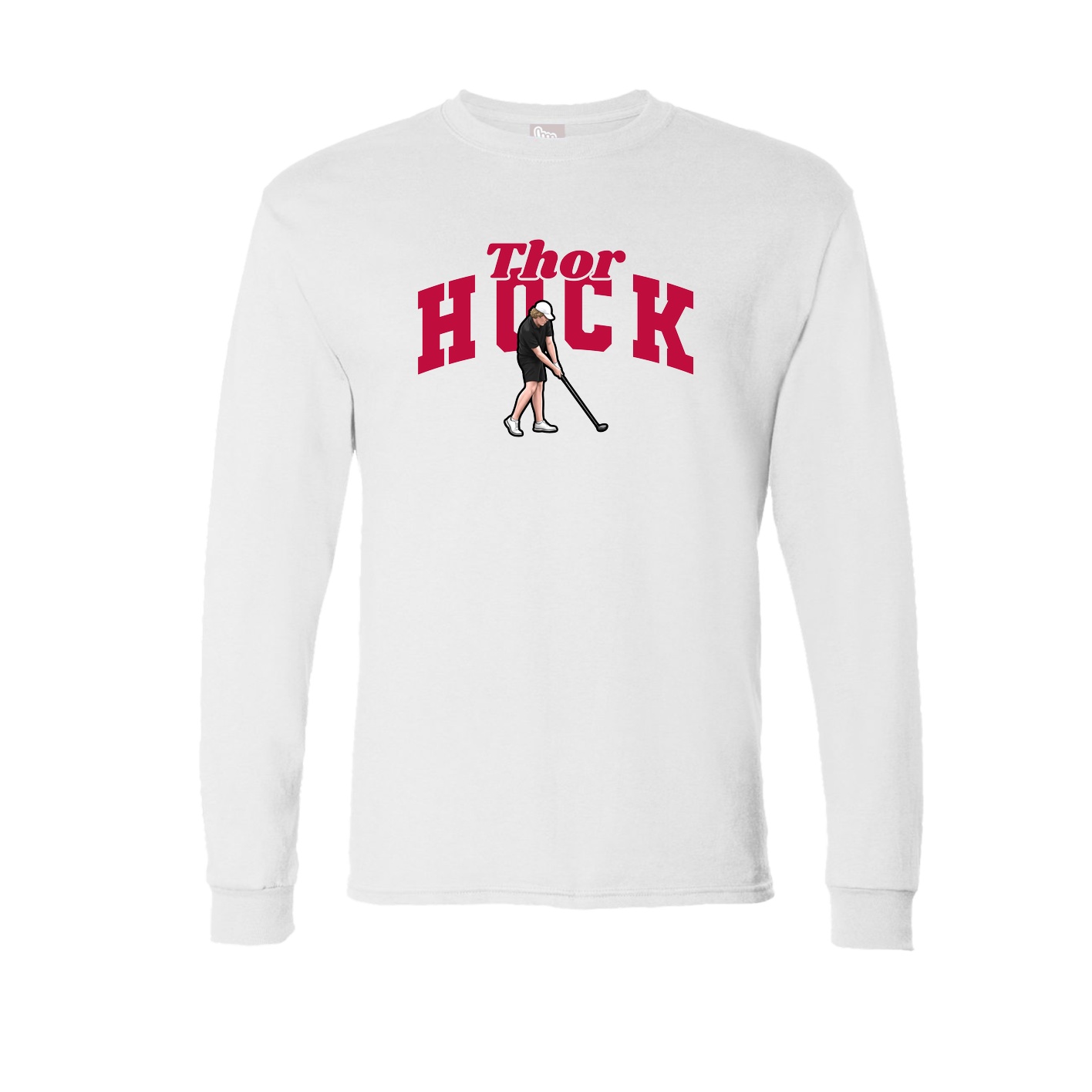 Long Sleeve Tee — Signature Arch in White