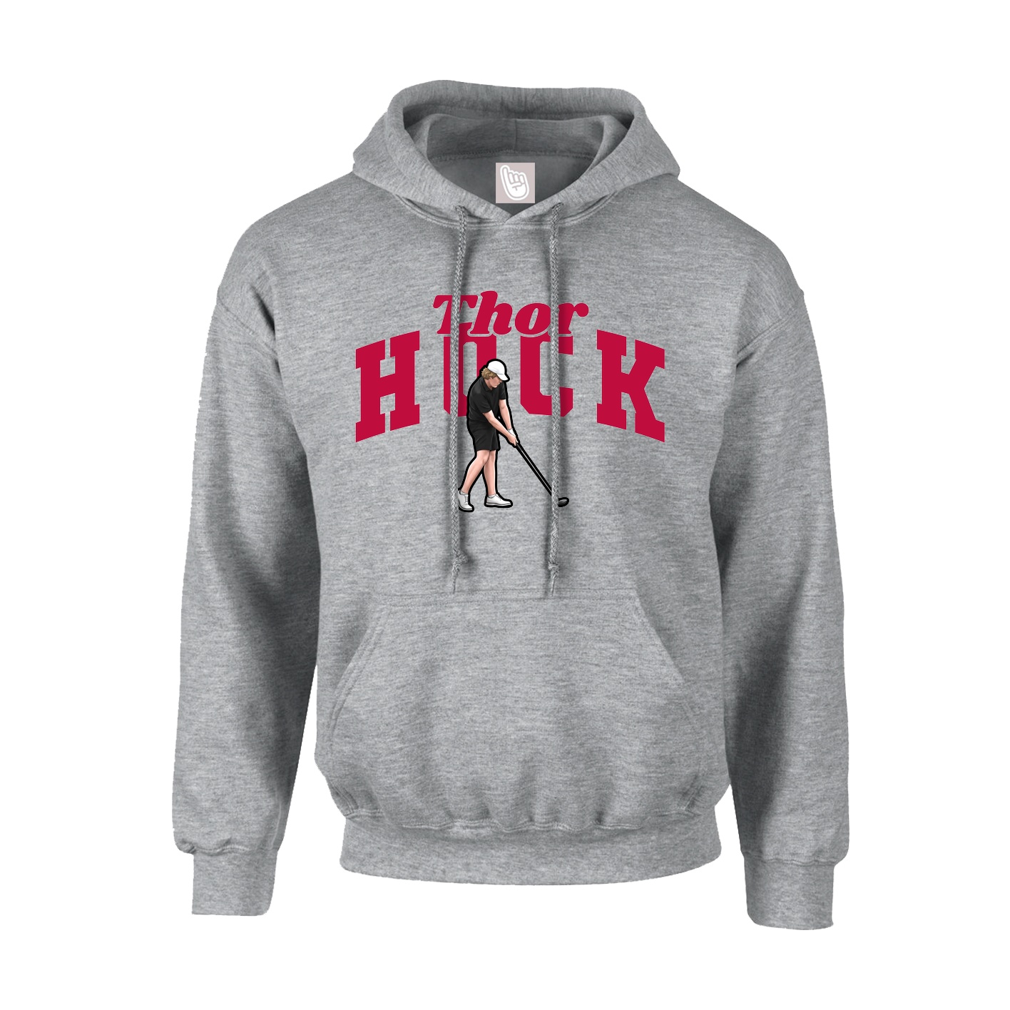 Youth Hoodie — Signature Arch in Grey