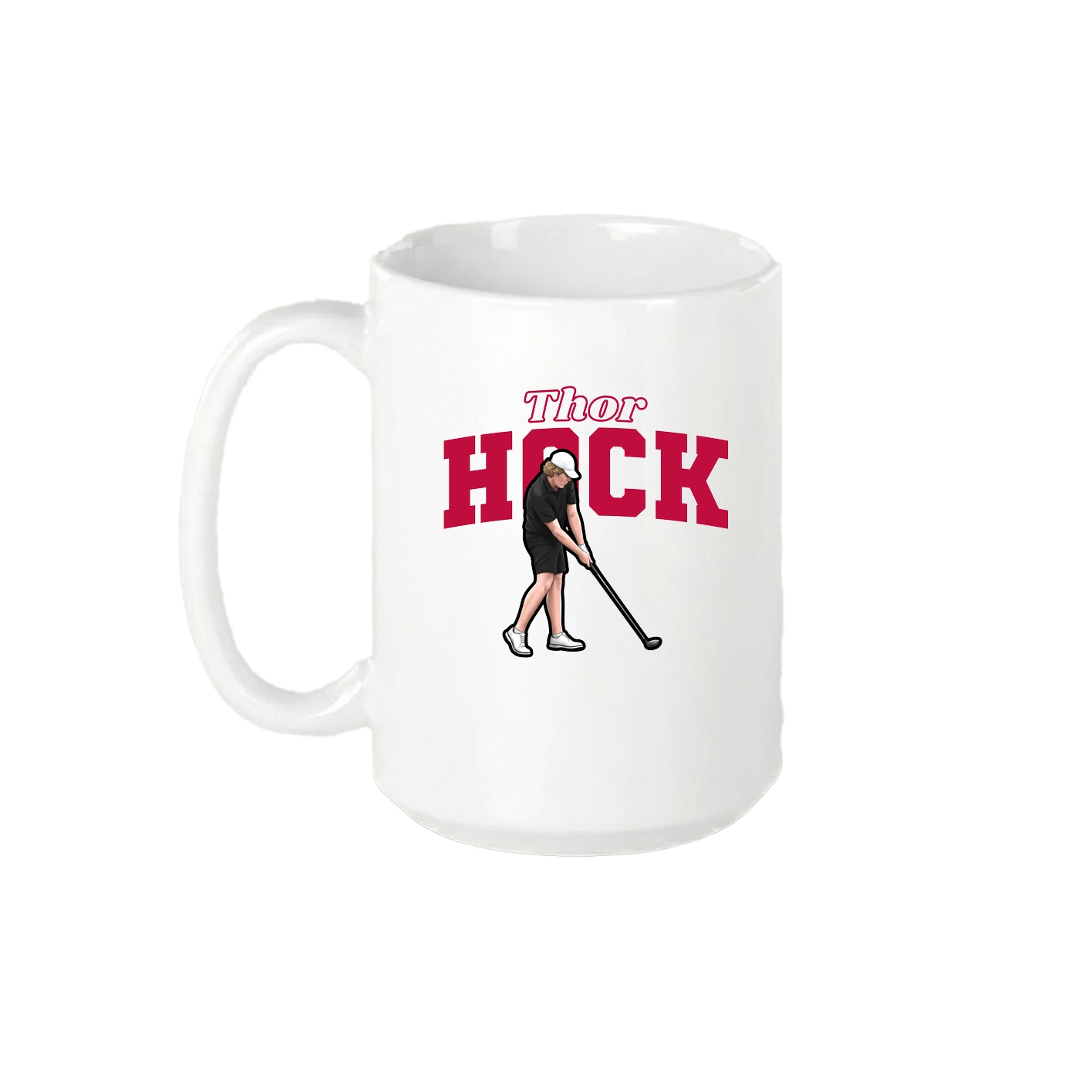 15oz Coffee Mug — Name Arch in White