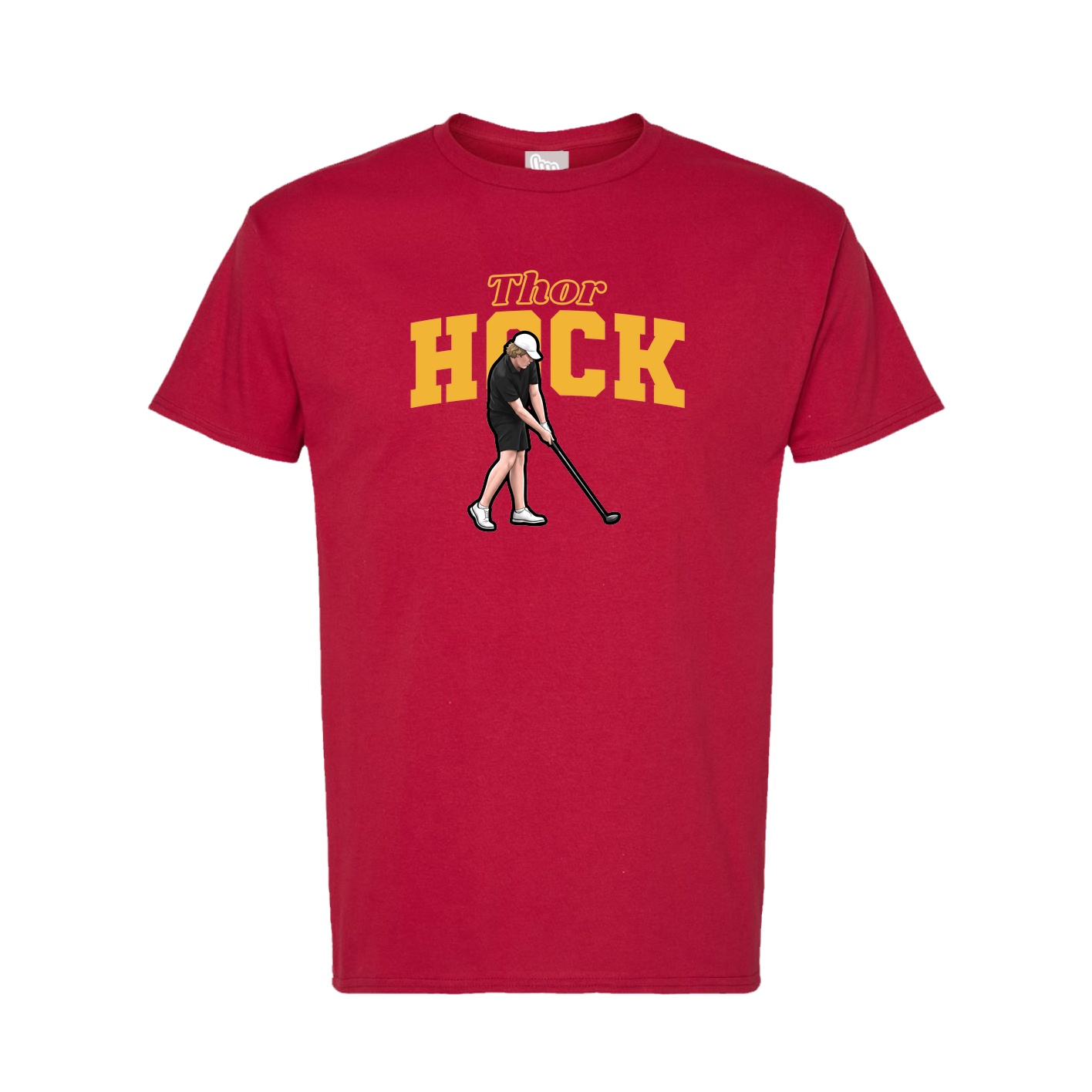 Tee — Name Arch in Crimson