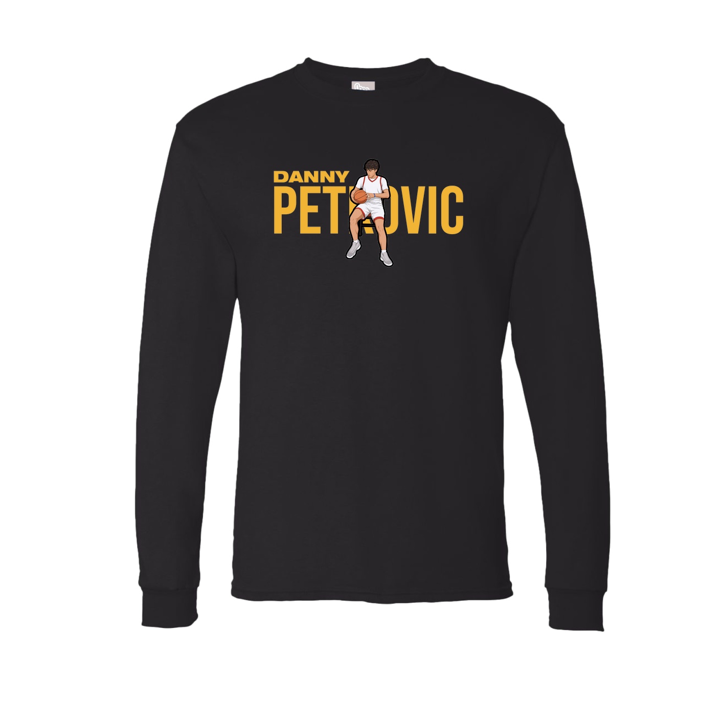 Long Sleeve Tee — Player Name in Black