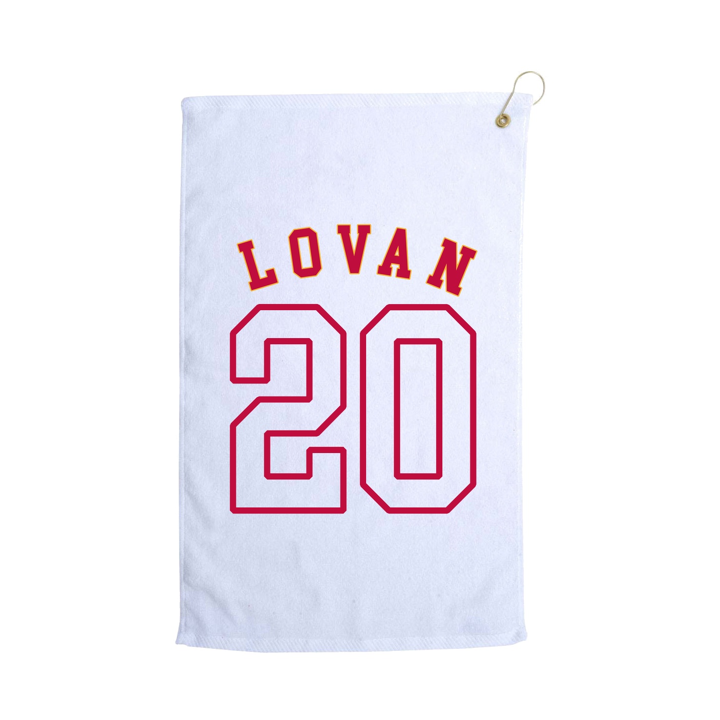 Golf Towel — Shirsey Arch in White