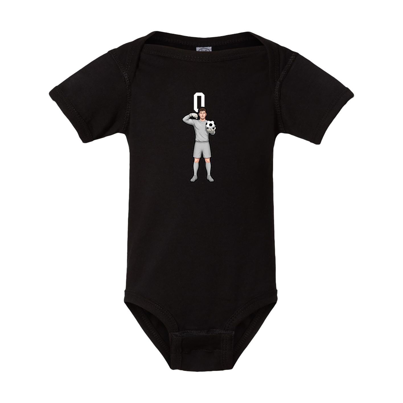 Baby Onesie — Number Top in Black