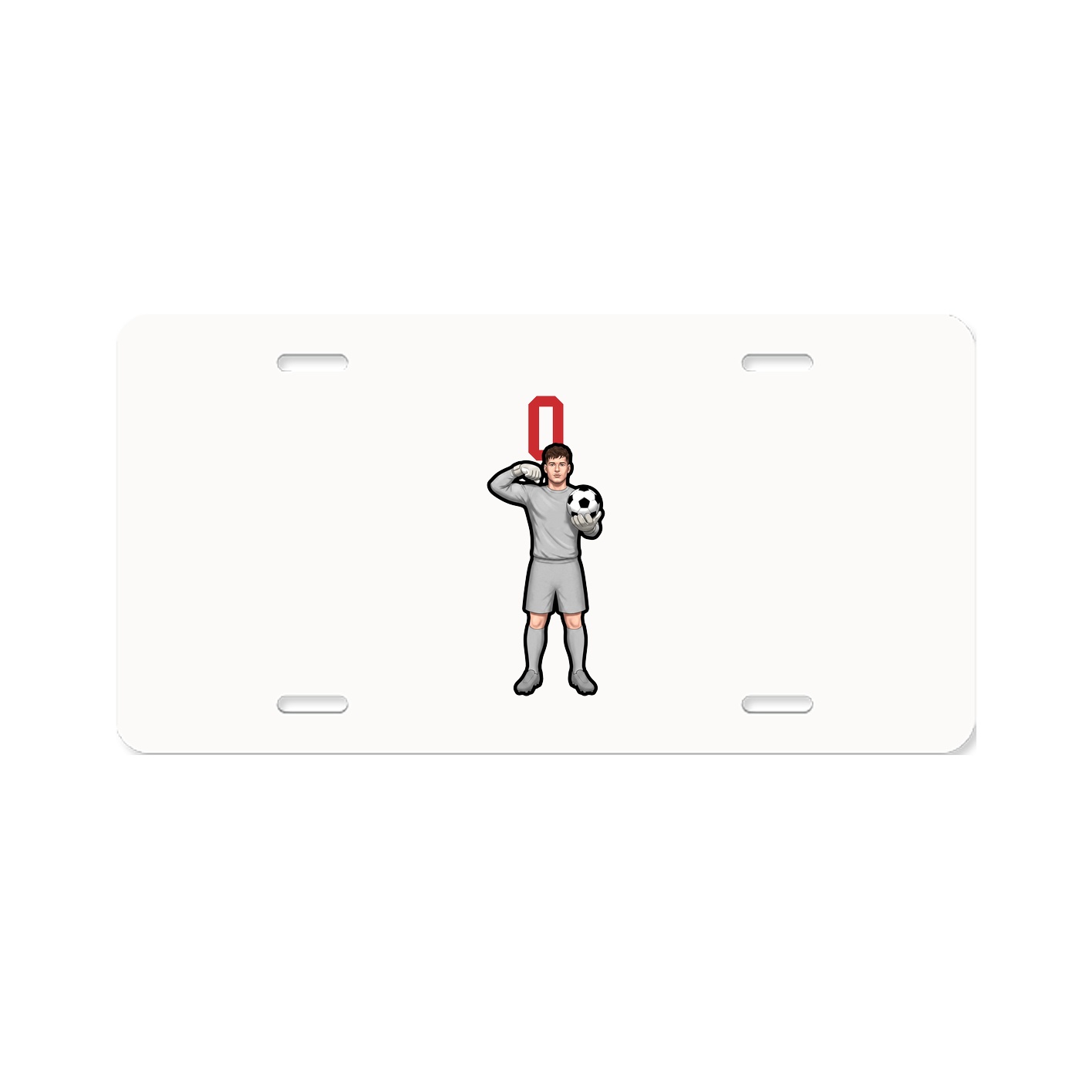 License Plate — Number Top in Classic