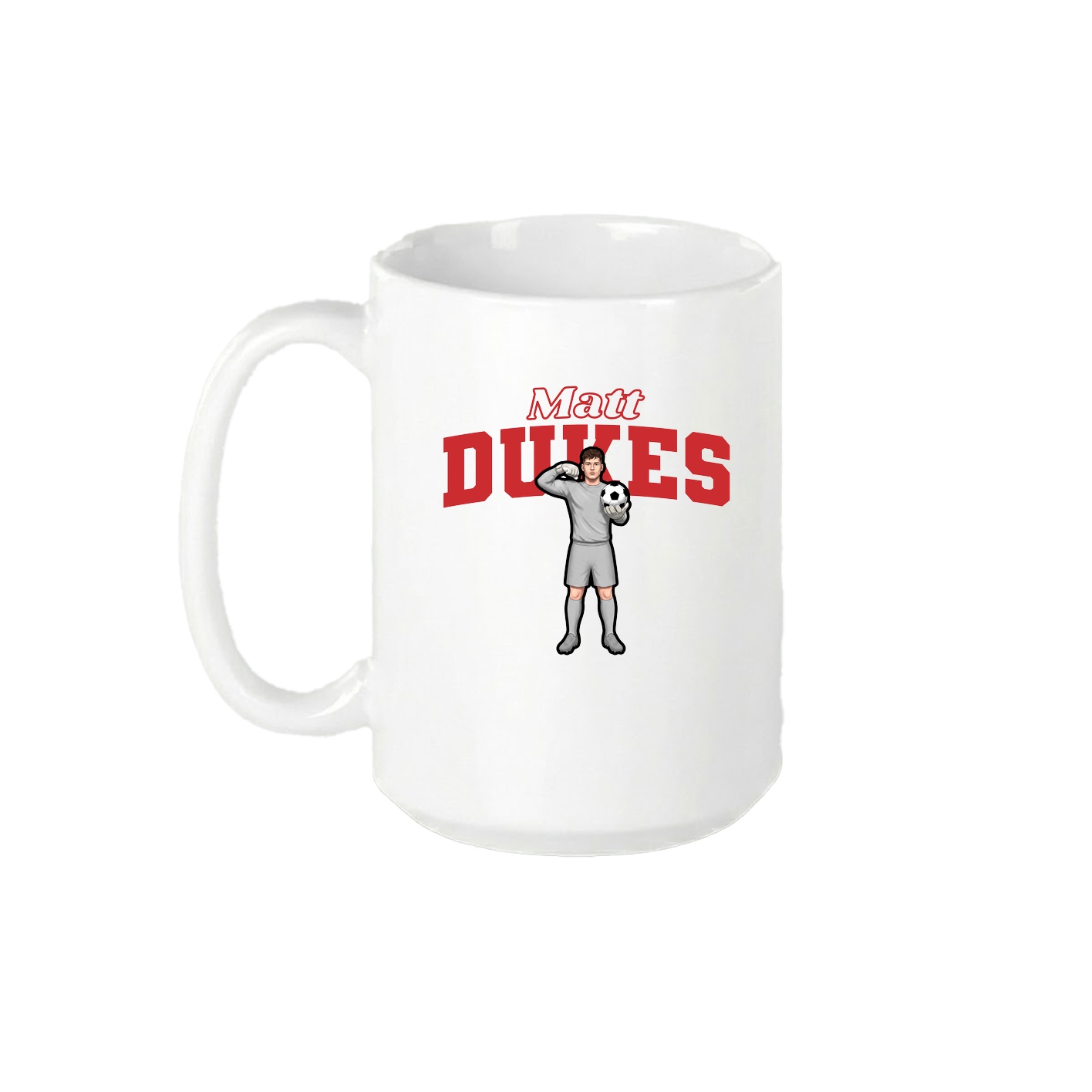 15oz Coffee Mug — Name Arch in White