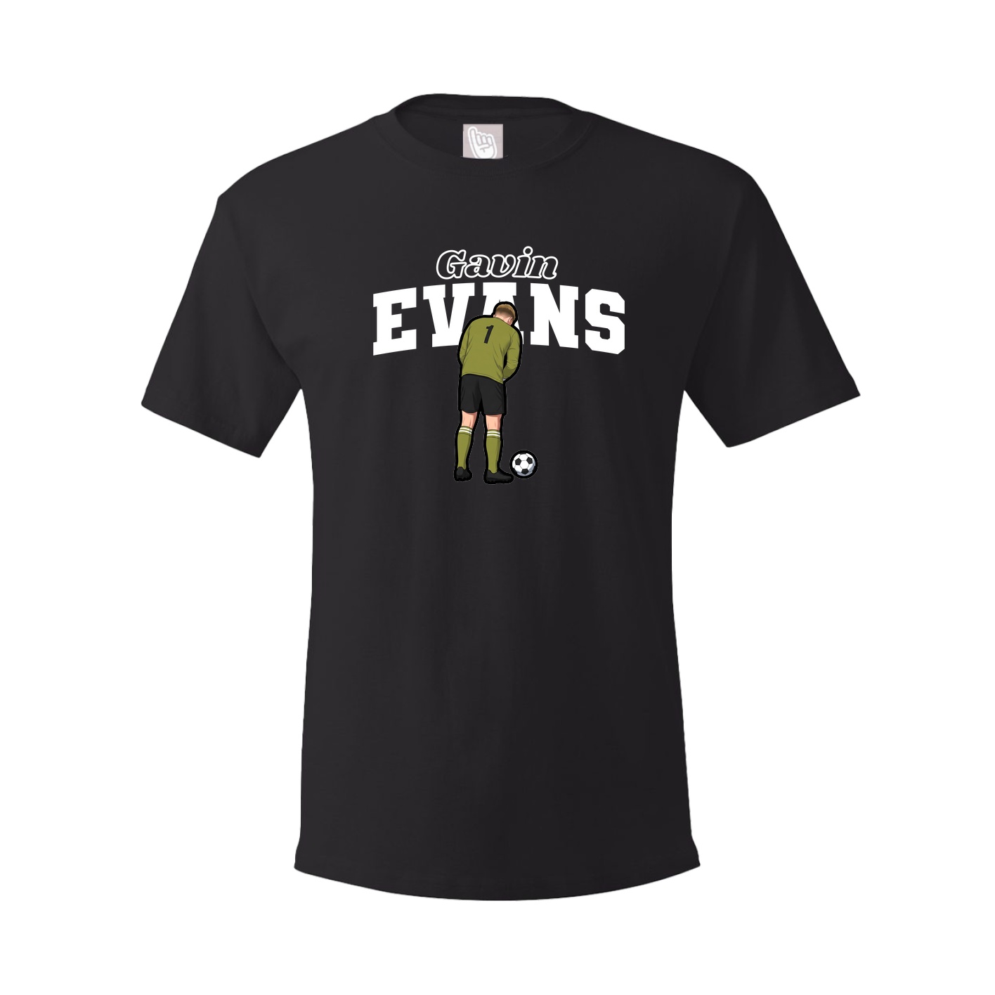 Youth Tee — Name Arch in Black