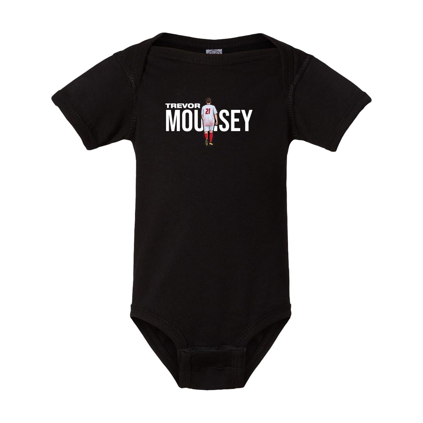 Baby Onesie — Player Name in Black
