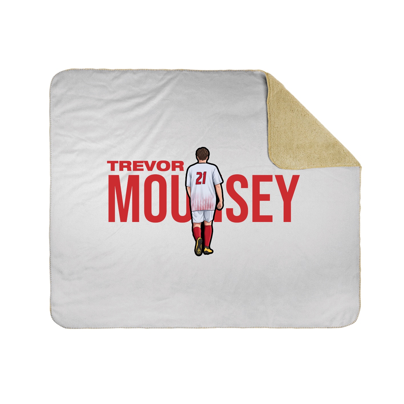 Throw Blanket — Player Name in White