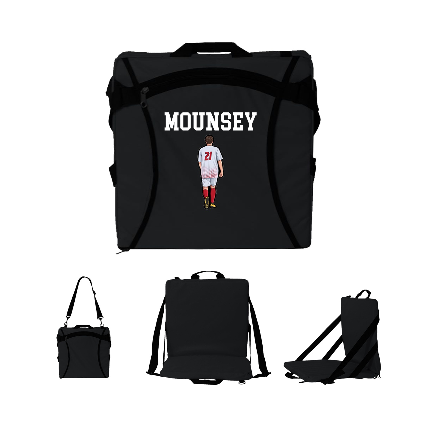 Folding Stadium Seat — Shirsey in Black