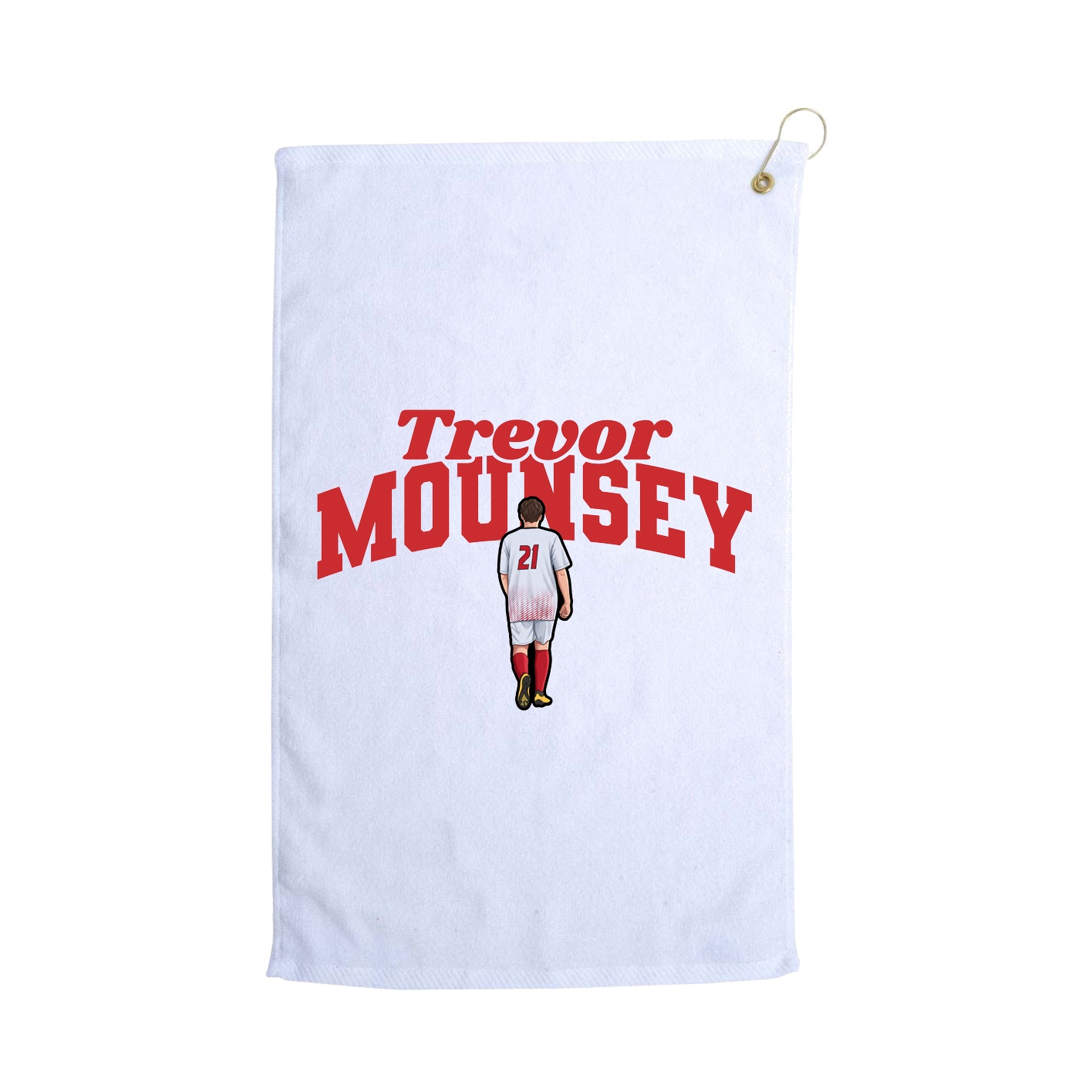 Golf Towel — Signature Arch in White