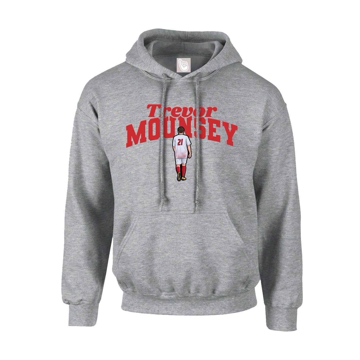 Hoodie — Signature Arch in Grey