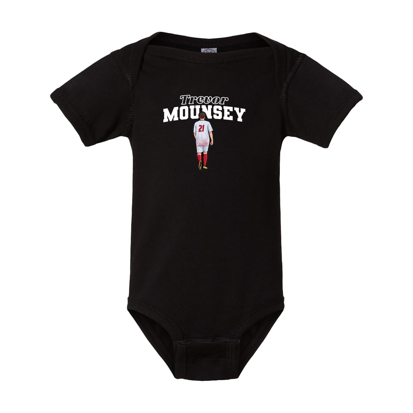 Baby Onesie — Name Arch in Black