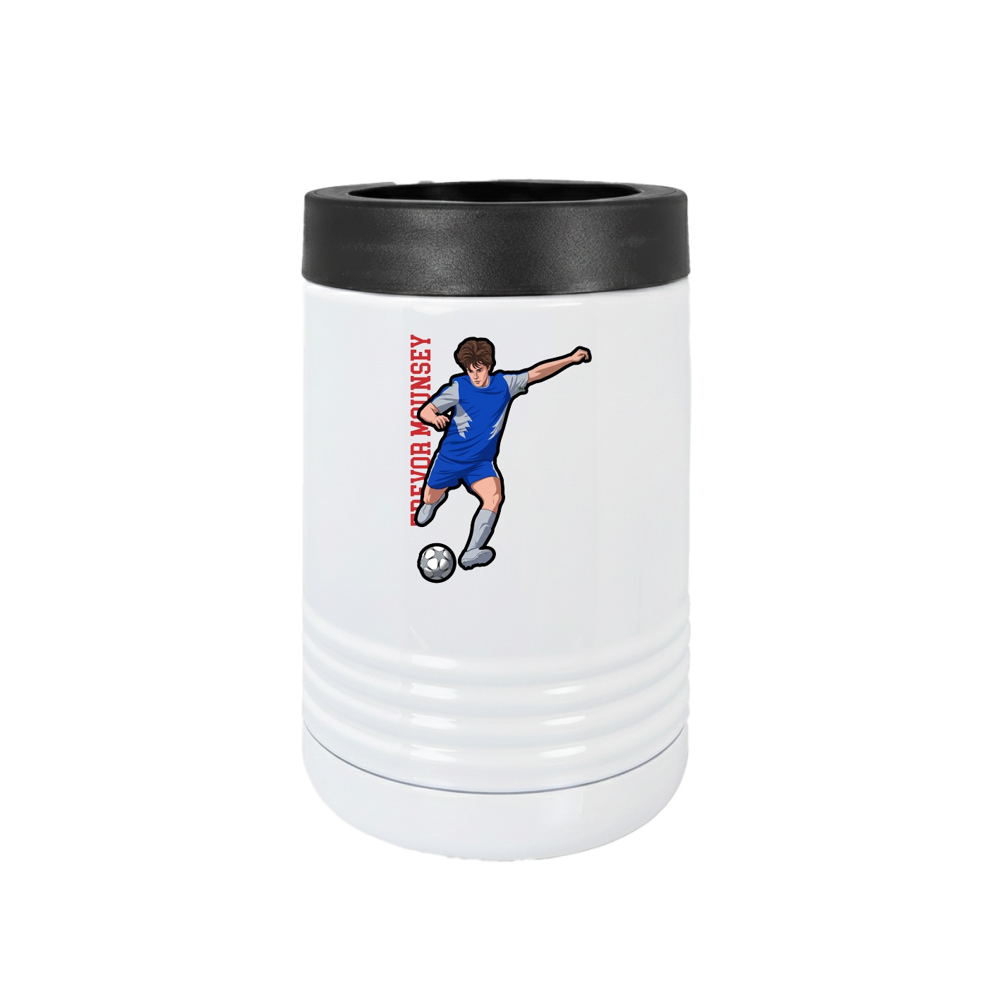 Beverage Holder — Name Vertical in White
