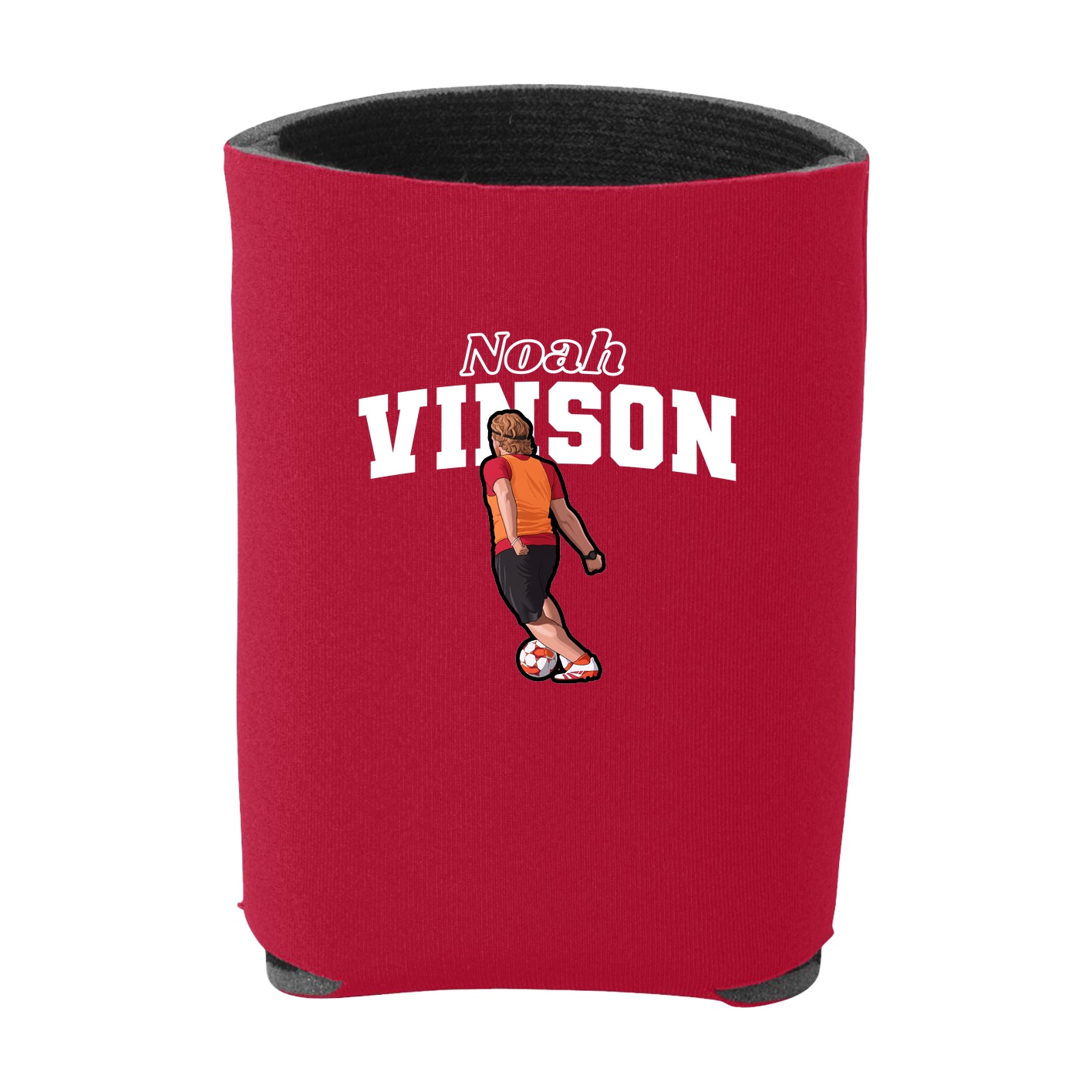 Can Holder — Name Arch in Red