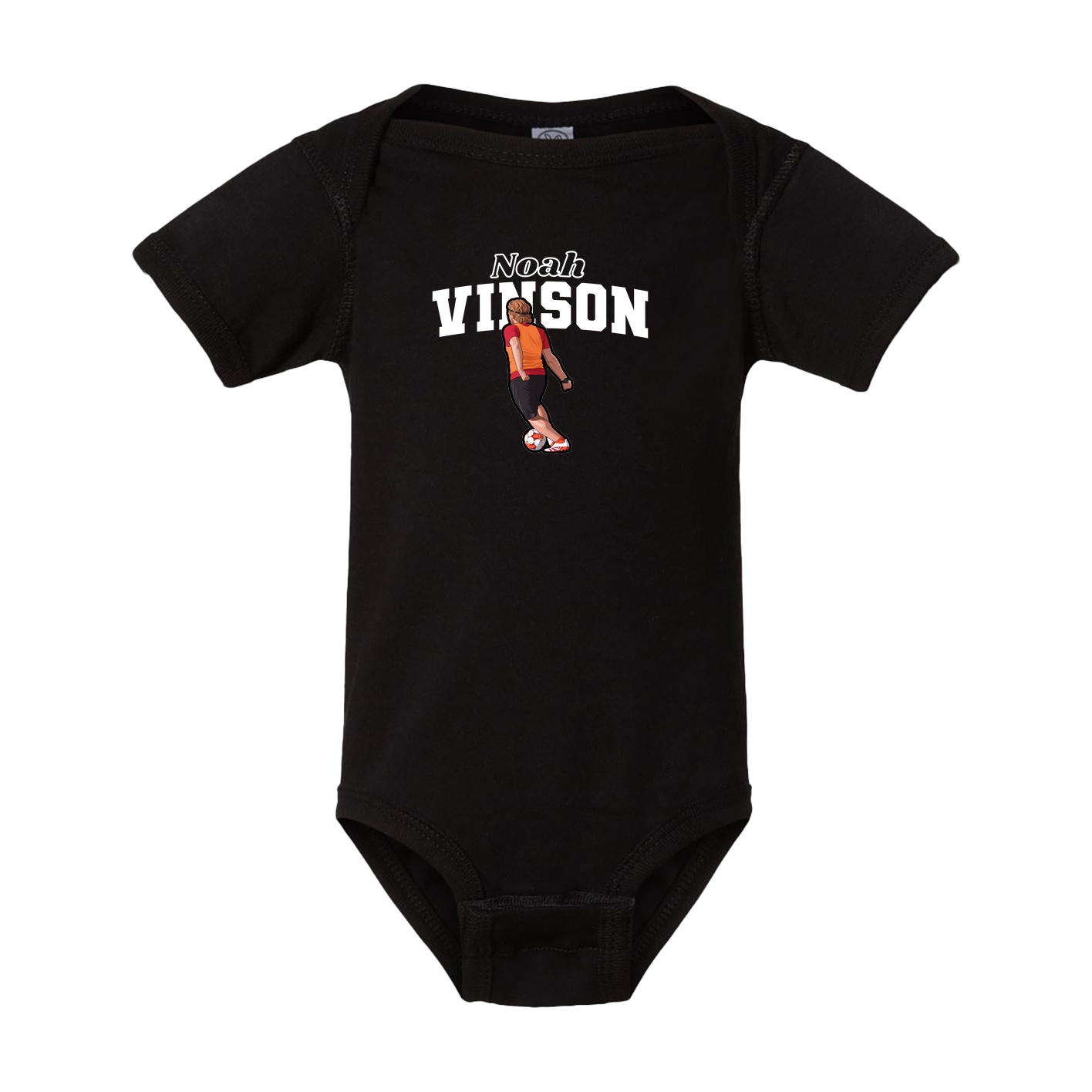 Baby Onesie — Name Arch in Black