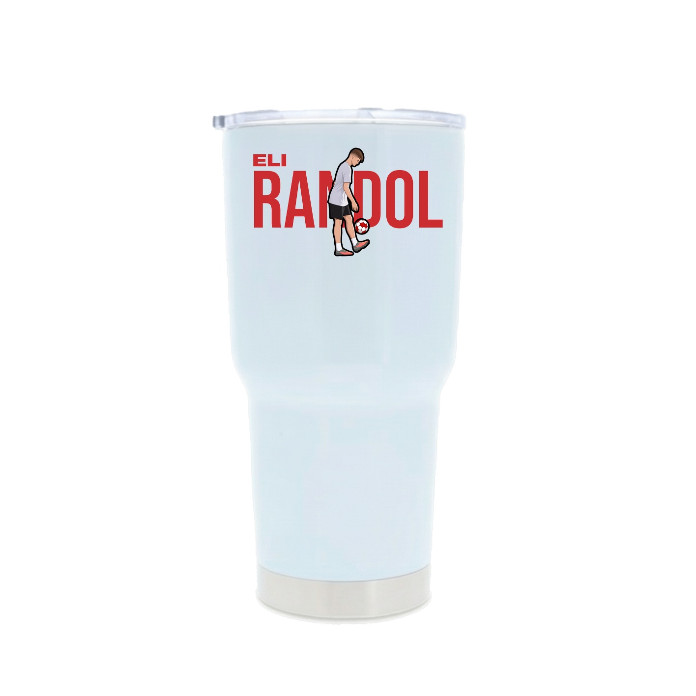 30oz Stainless Steel Tumbler — Player Name in White