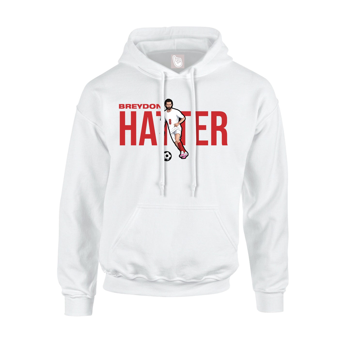 Hoodie — Player Name in White